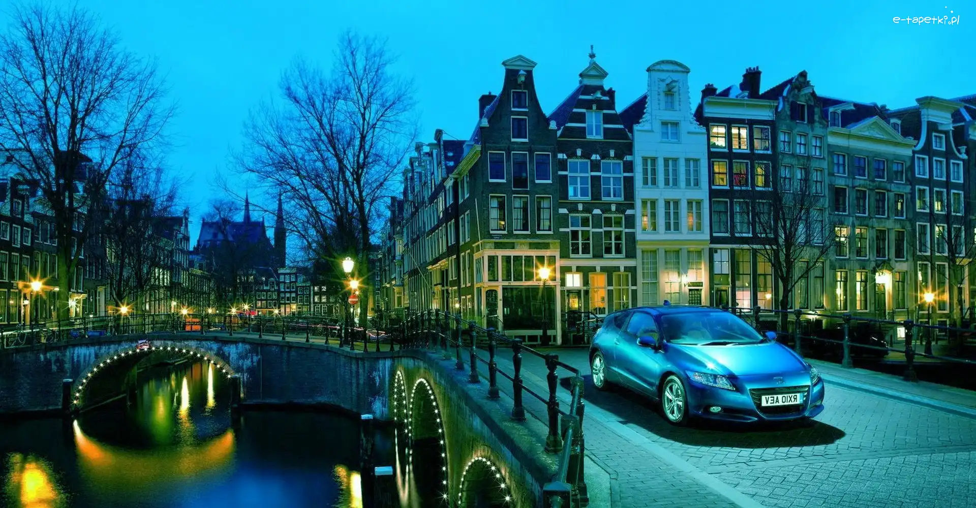 Domy, Amsterdam, Most, Samochód, Holandia