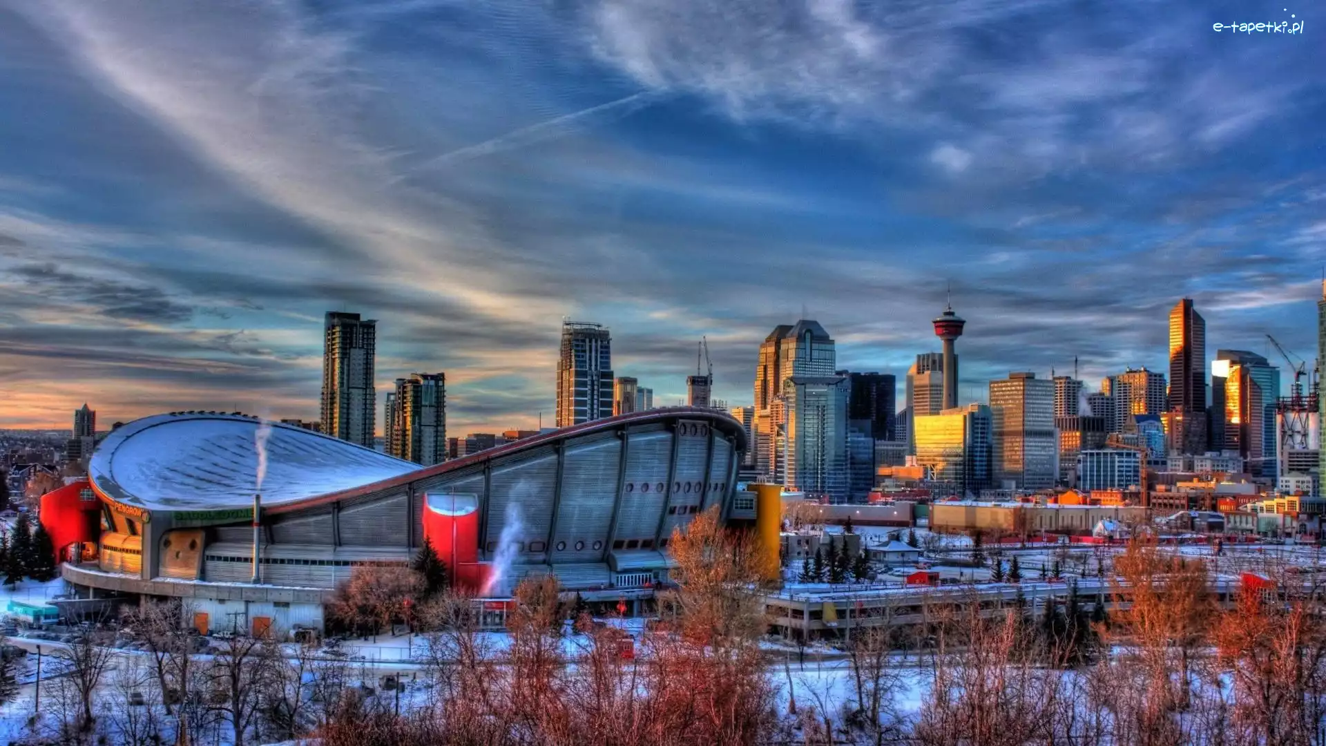 Calgary, Zima, Miasto, Kanada