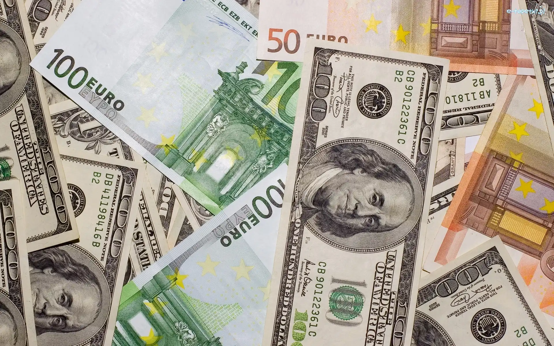 Euro, Dolary