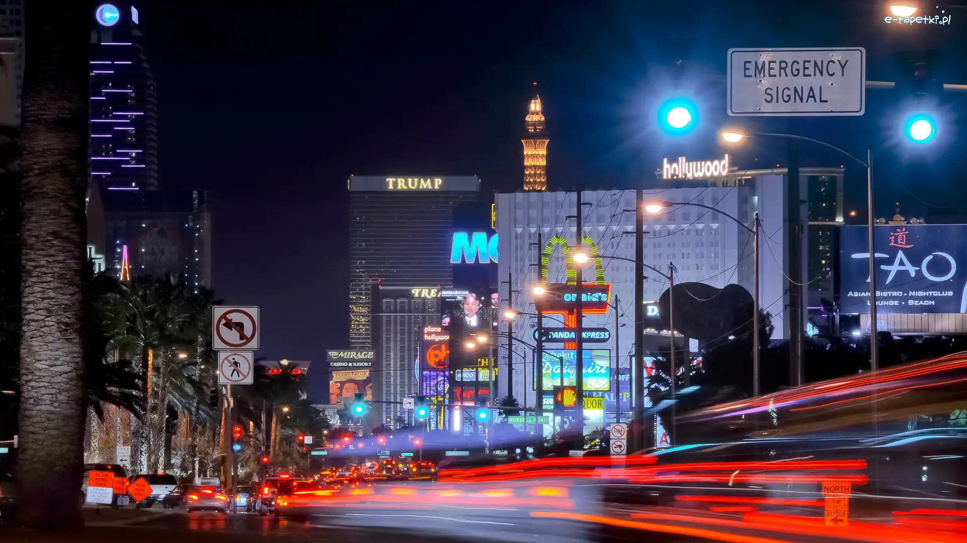 Las Vegas, Noc, Ulica, Stany Zjednoczone