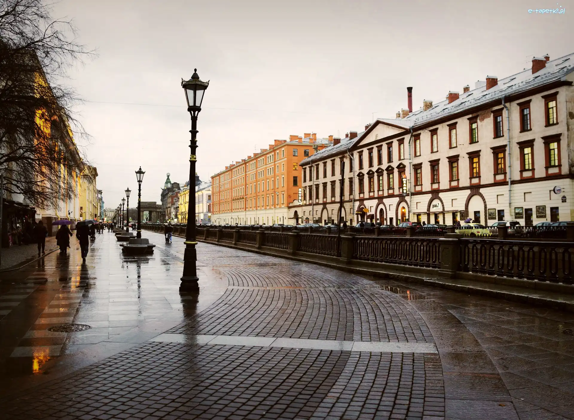 Rosja, Zachmurzenie, Ulica, St Petersburg