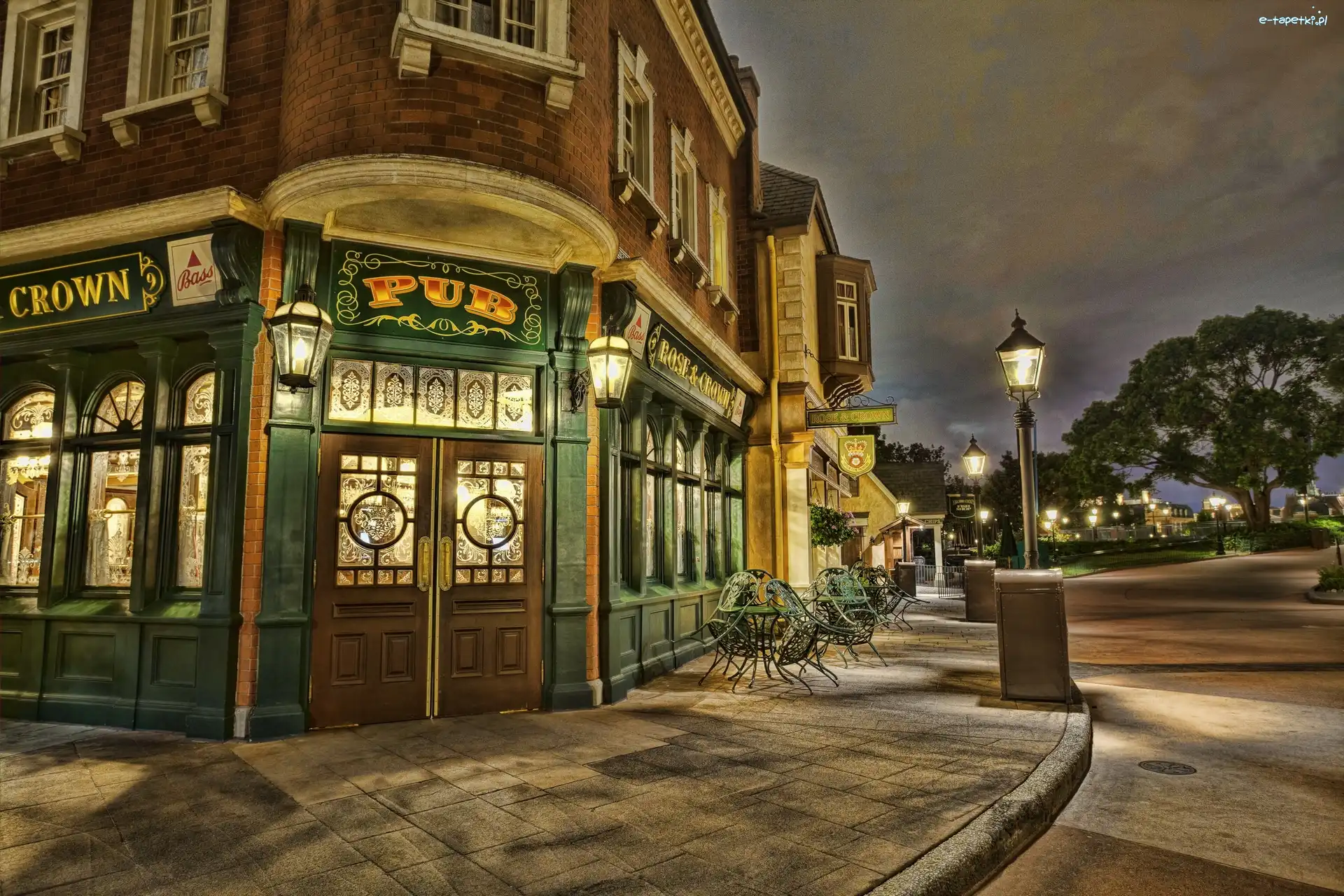 Epcot, Disneyland, Bar, Ulica, Dom, Stany Zjednoczone, Floryda, Rose and Crown Pub, Orlando