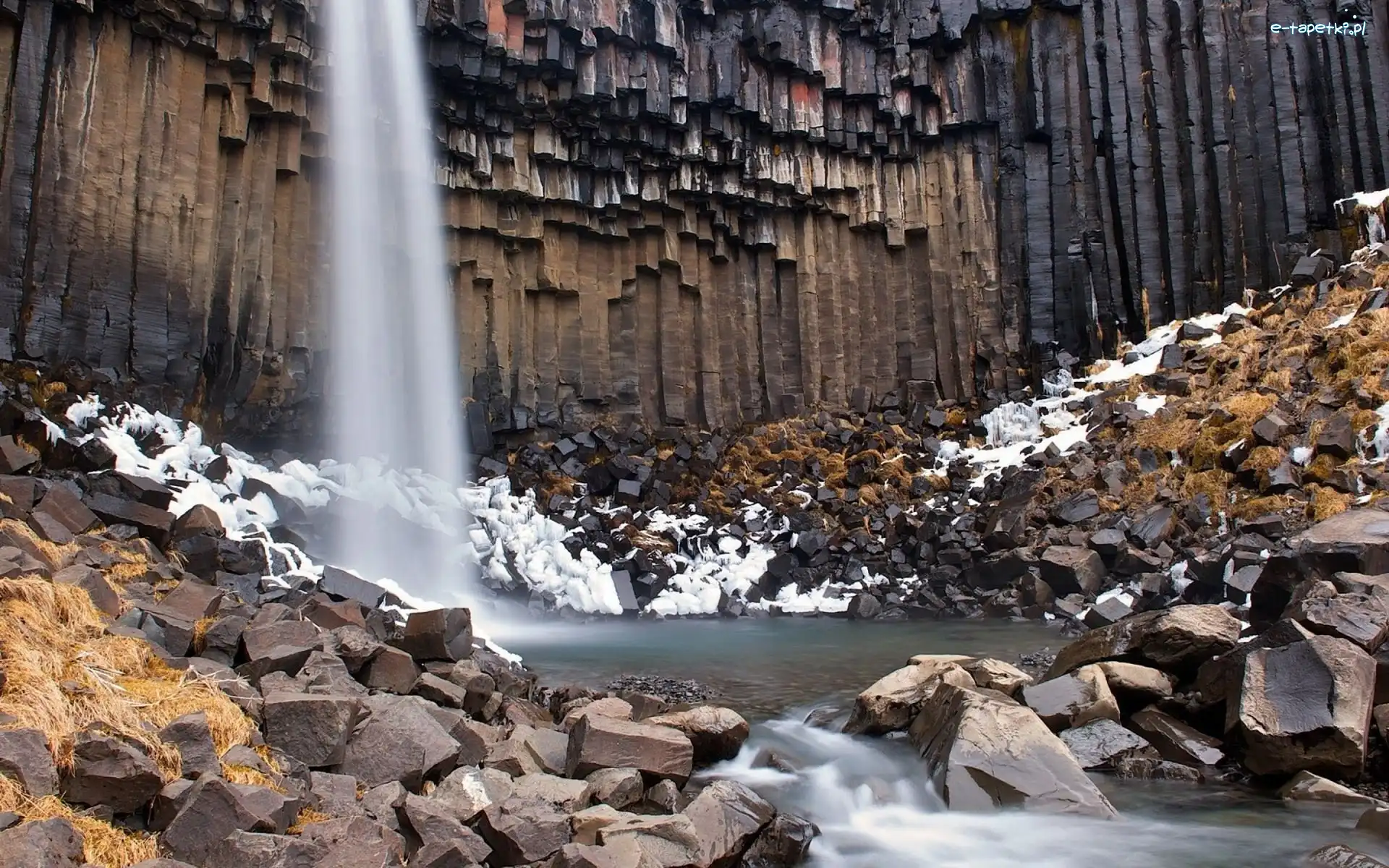 Kamienie, Wodospad, Islandia