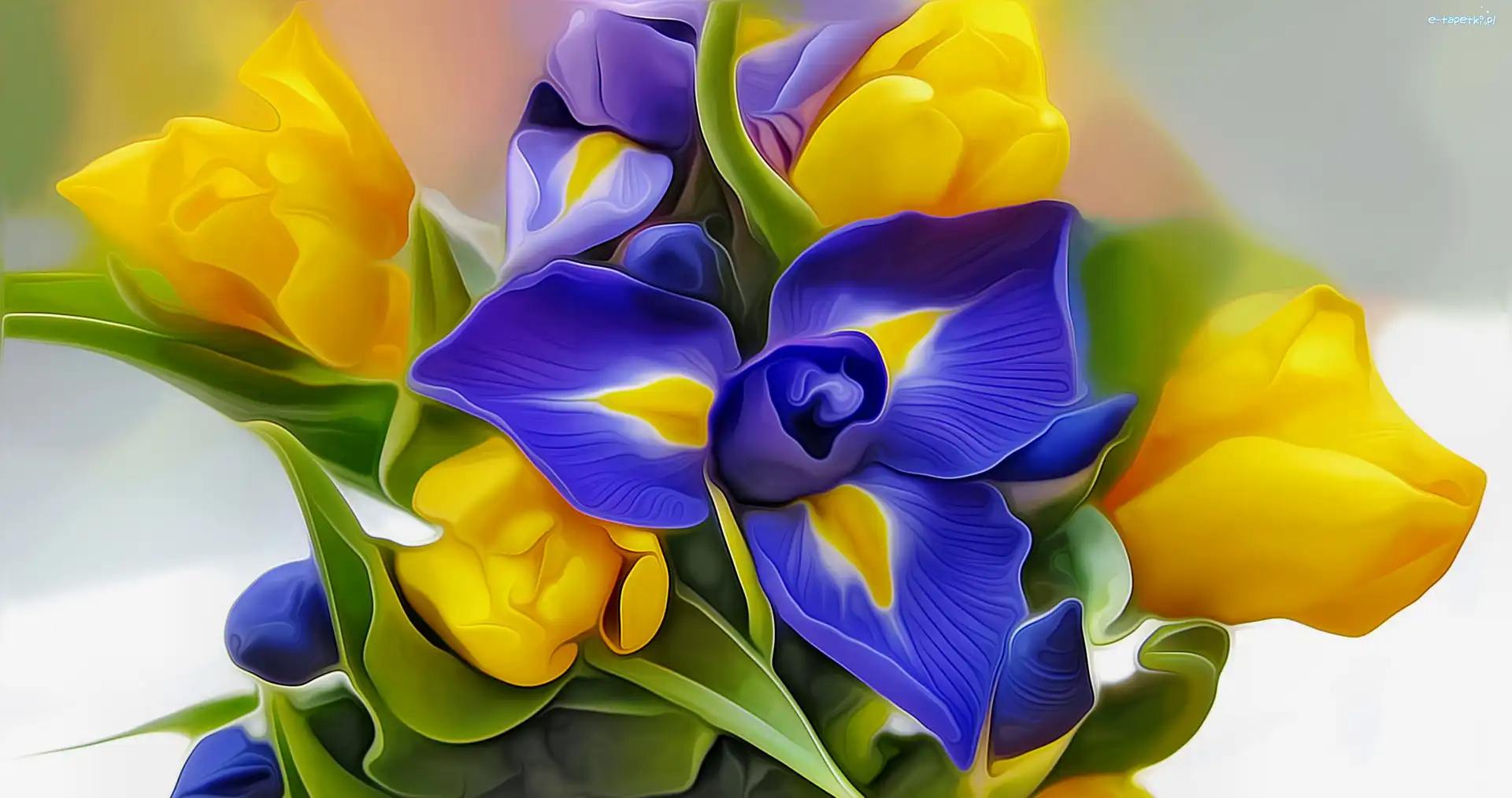 Art, Tulipany, Żółte