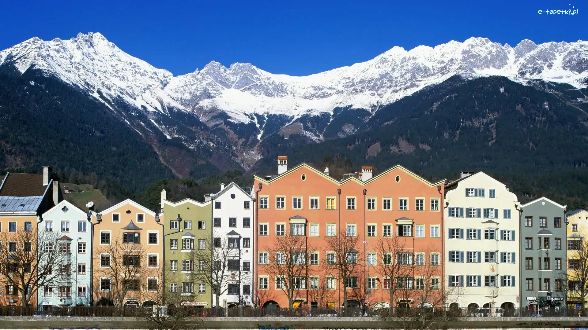 Innsbruck, Góry, Domy, Austria