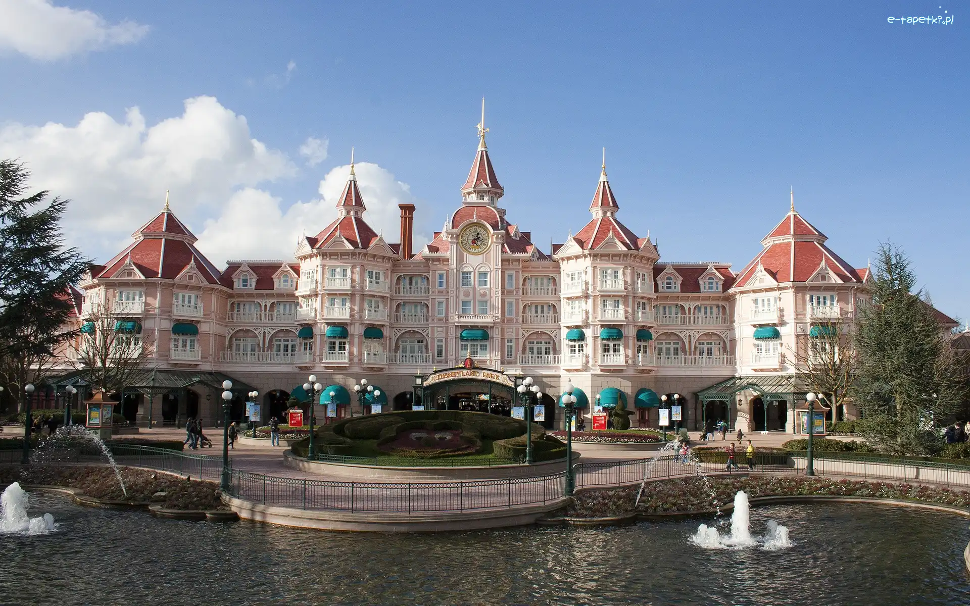 Francja, Disneyland, Zamek, Paryż