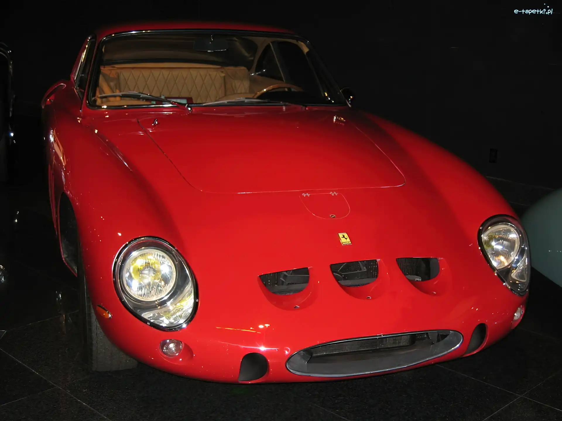 przód samochodu, światła , Ferrari