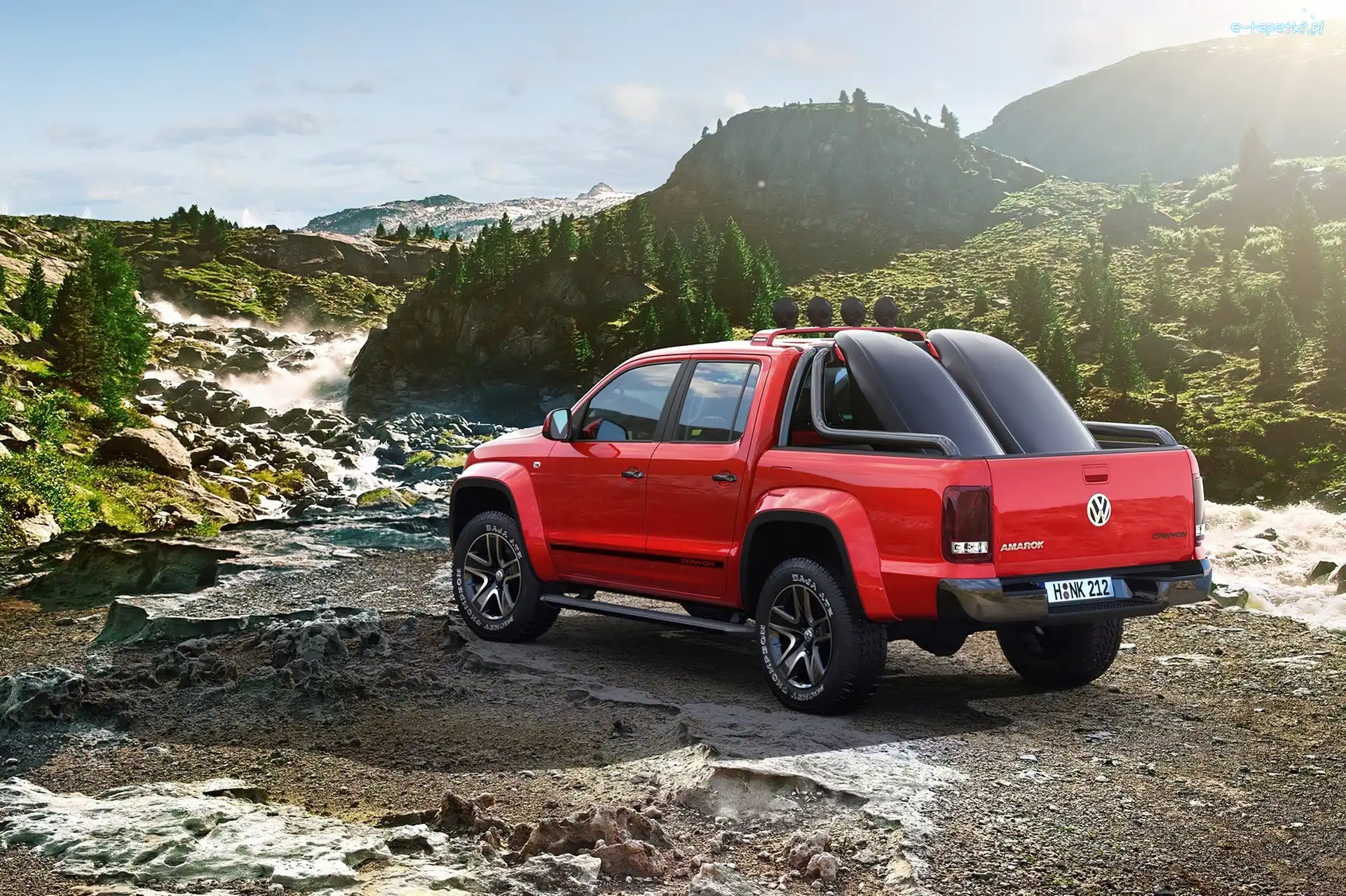 Volkswagen, Kamienie, Amarok, Rośliny, Skały