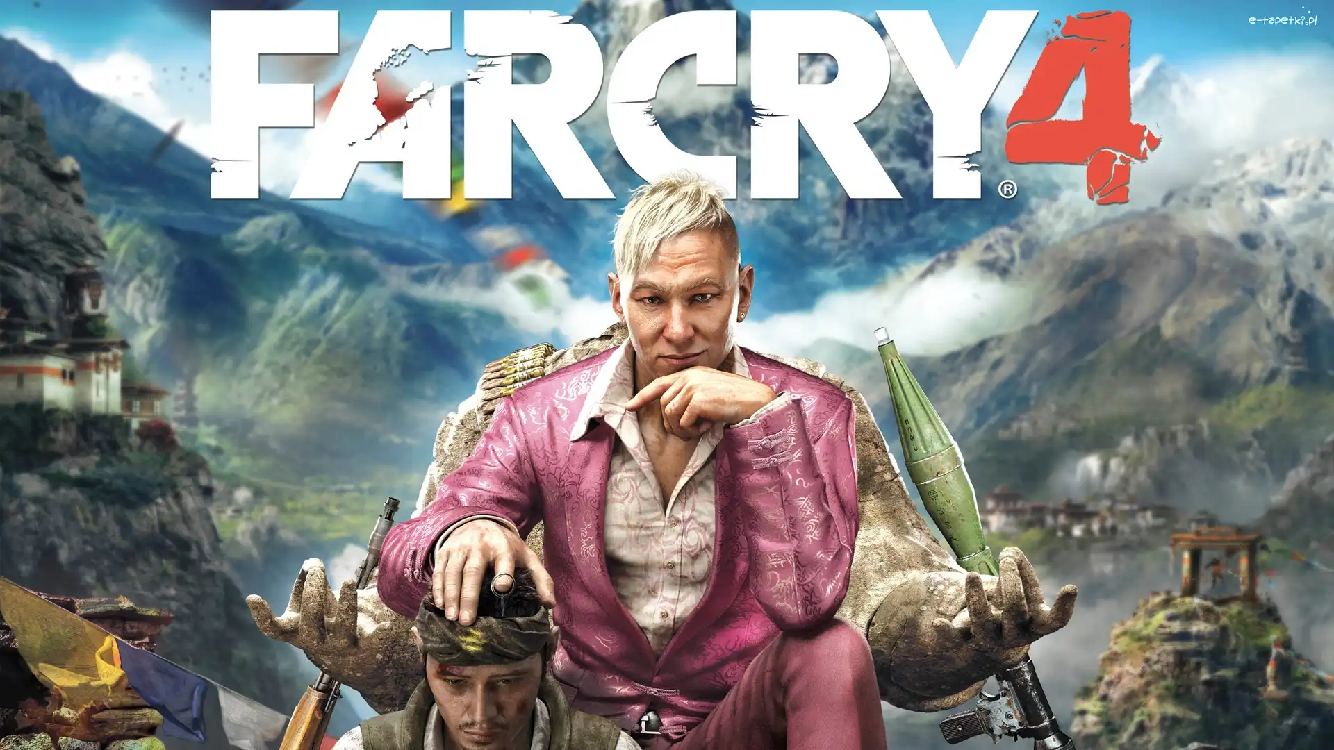 Gra, Napis, Mężczyzna, Far Cry 4