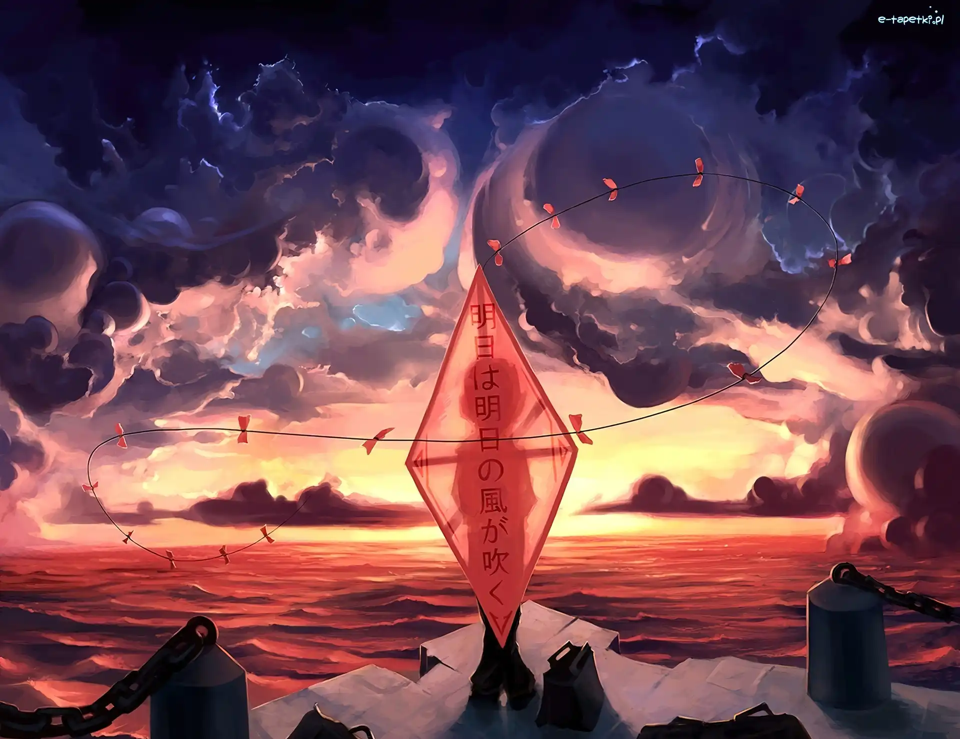 Chłopiec, Morze, Latawiec, Cyril Rolando