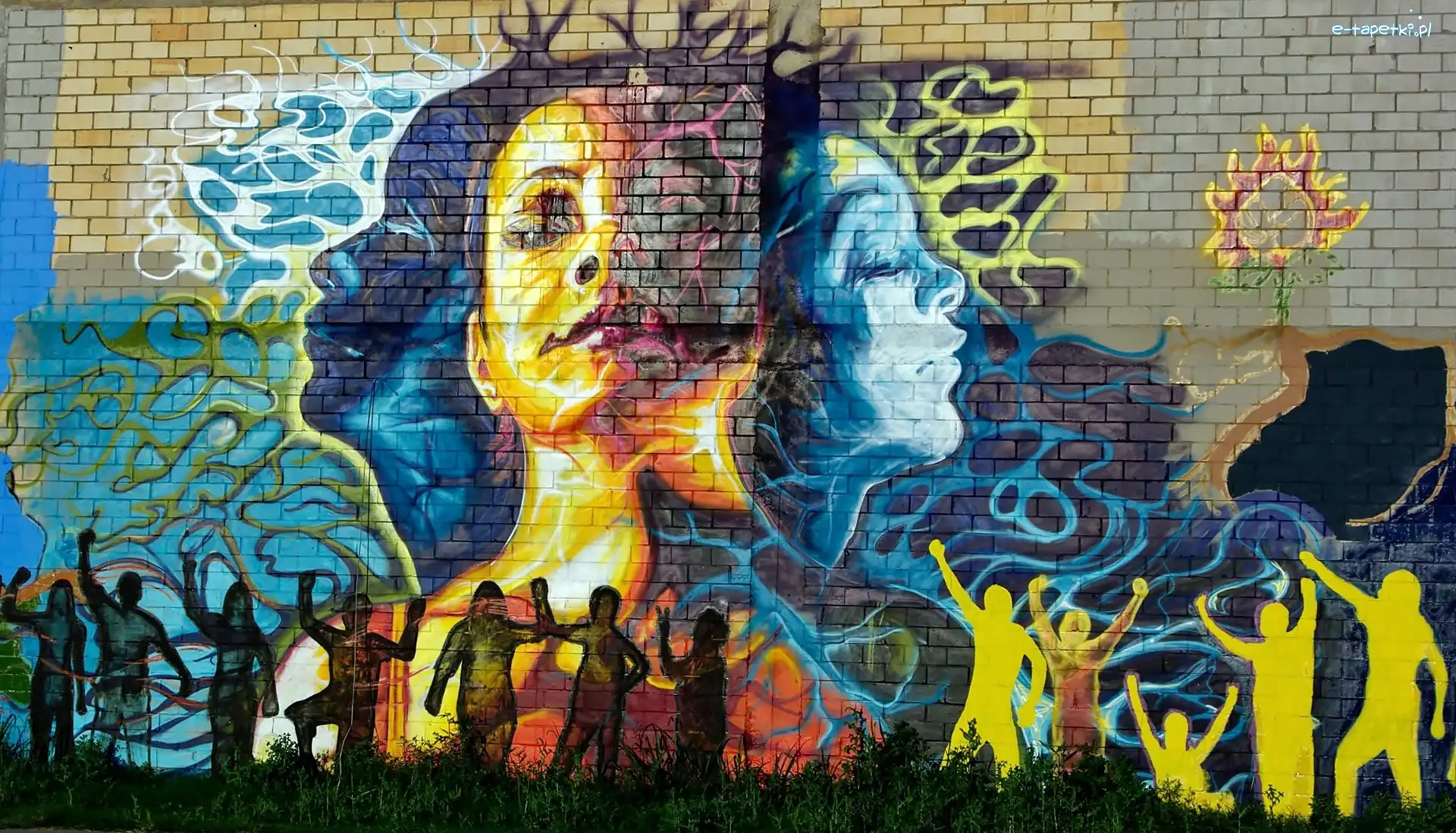 Artystów, Antonio, Ulica, Graffiti, San, Teksas