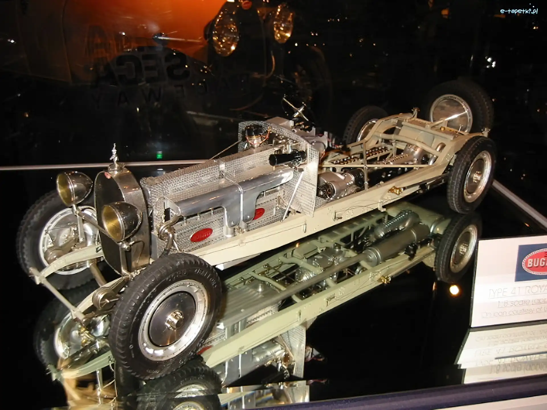 szkielet , koła, silnik, Bugatti