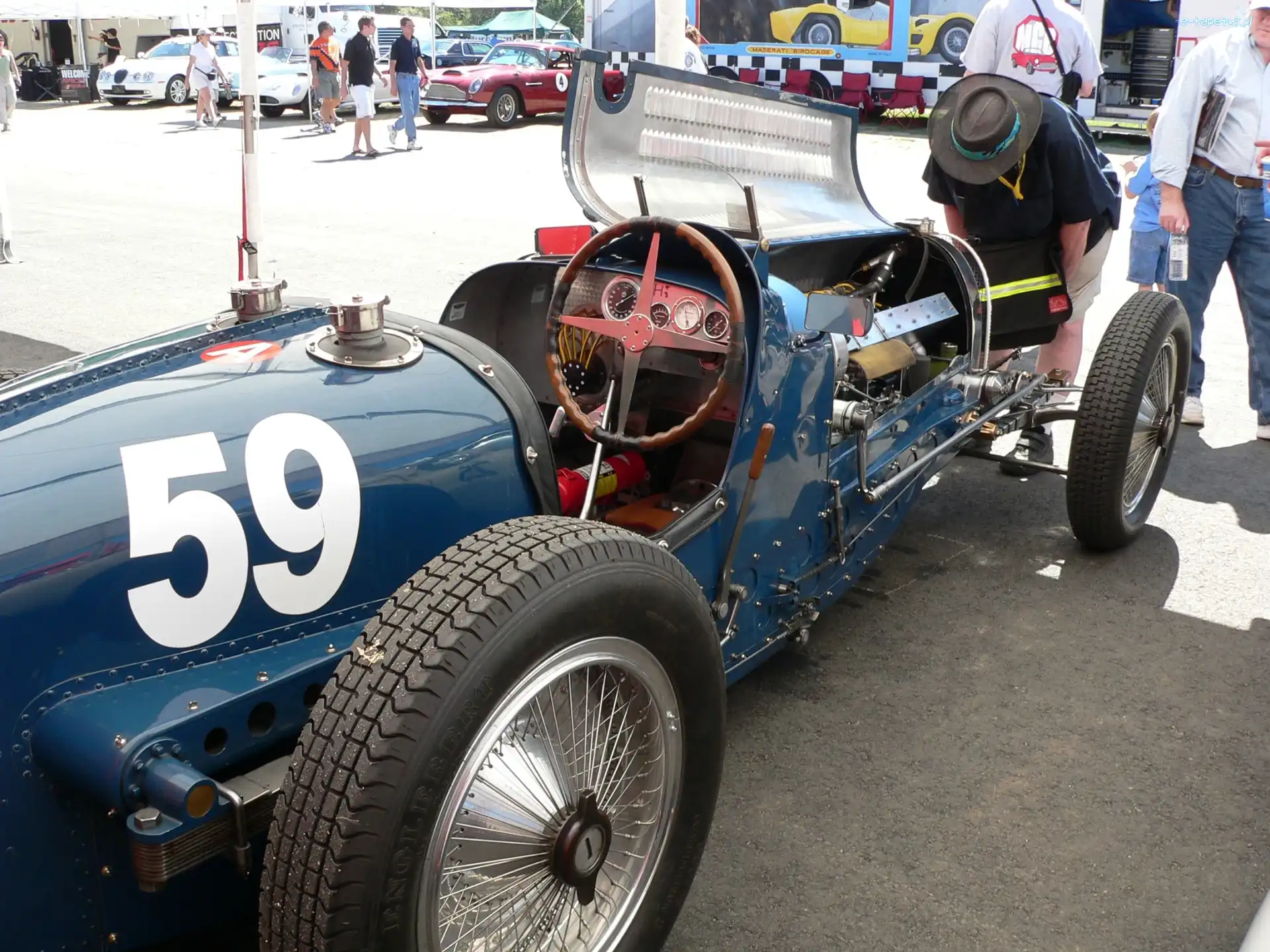 silnik, kierownica, Bugatti