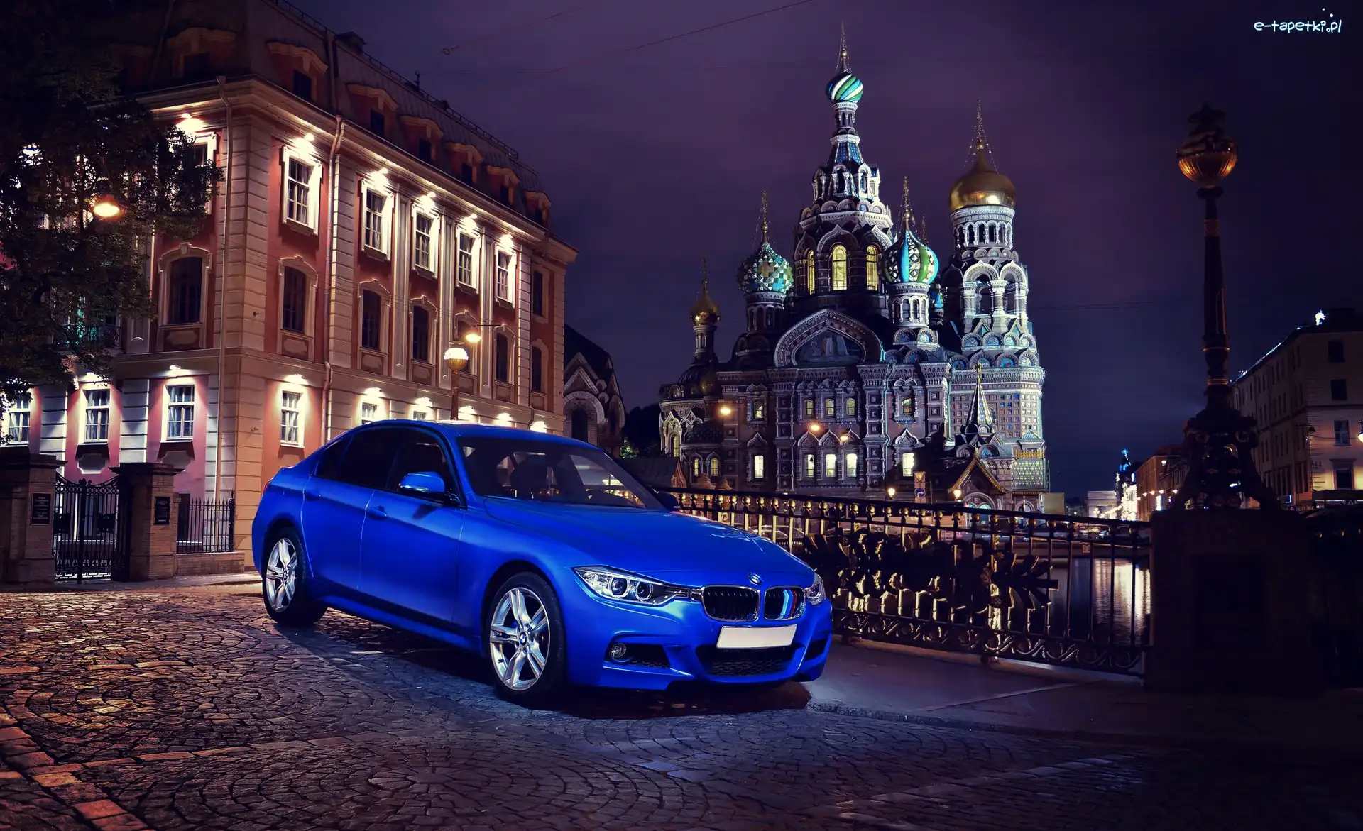 Petersburg, 335i, F30, BMW, Samochód, Sobór Zmartwychwstania Pańskiego, Cerkiew