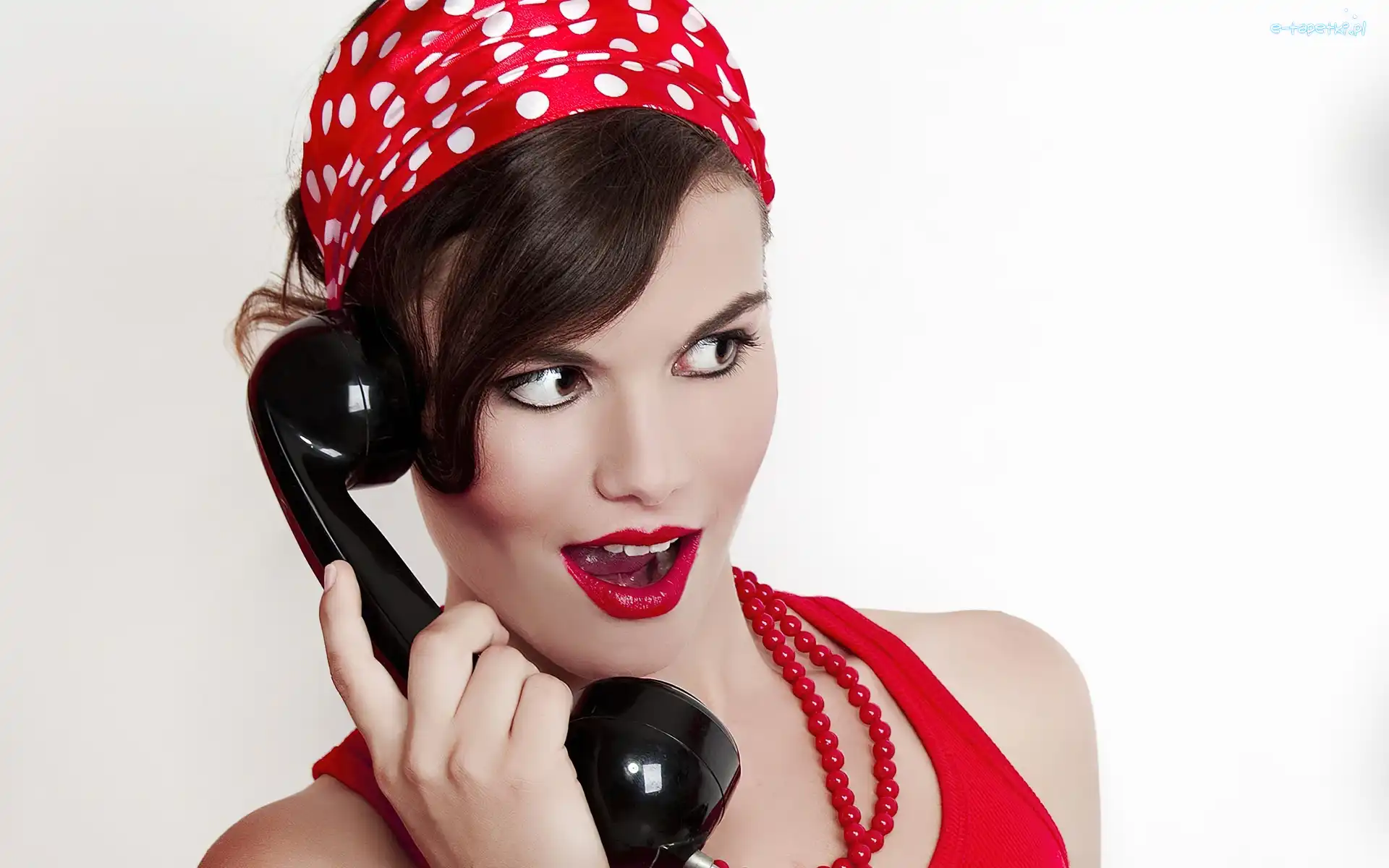 Słuchawka, Telefon, Dziewczyna