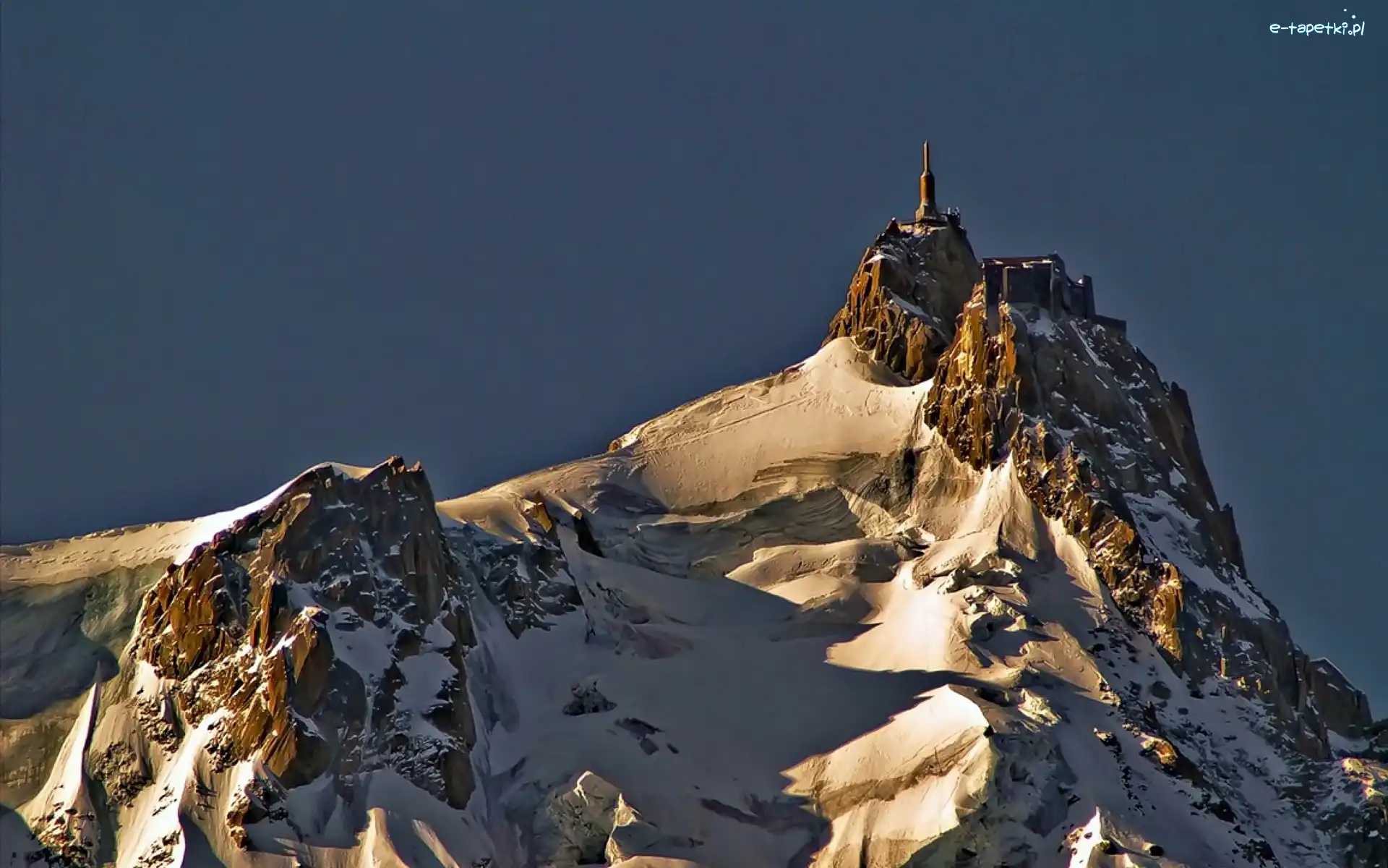 Szczyt, Schronisko, Aiguille, Alpy