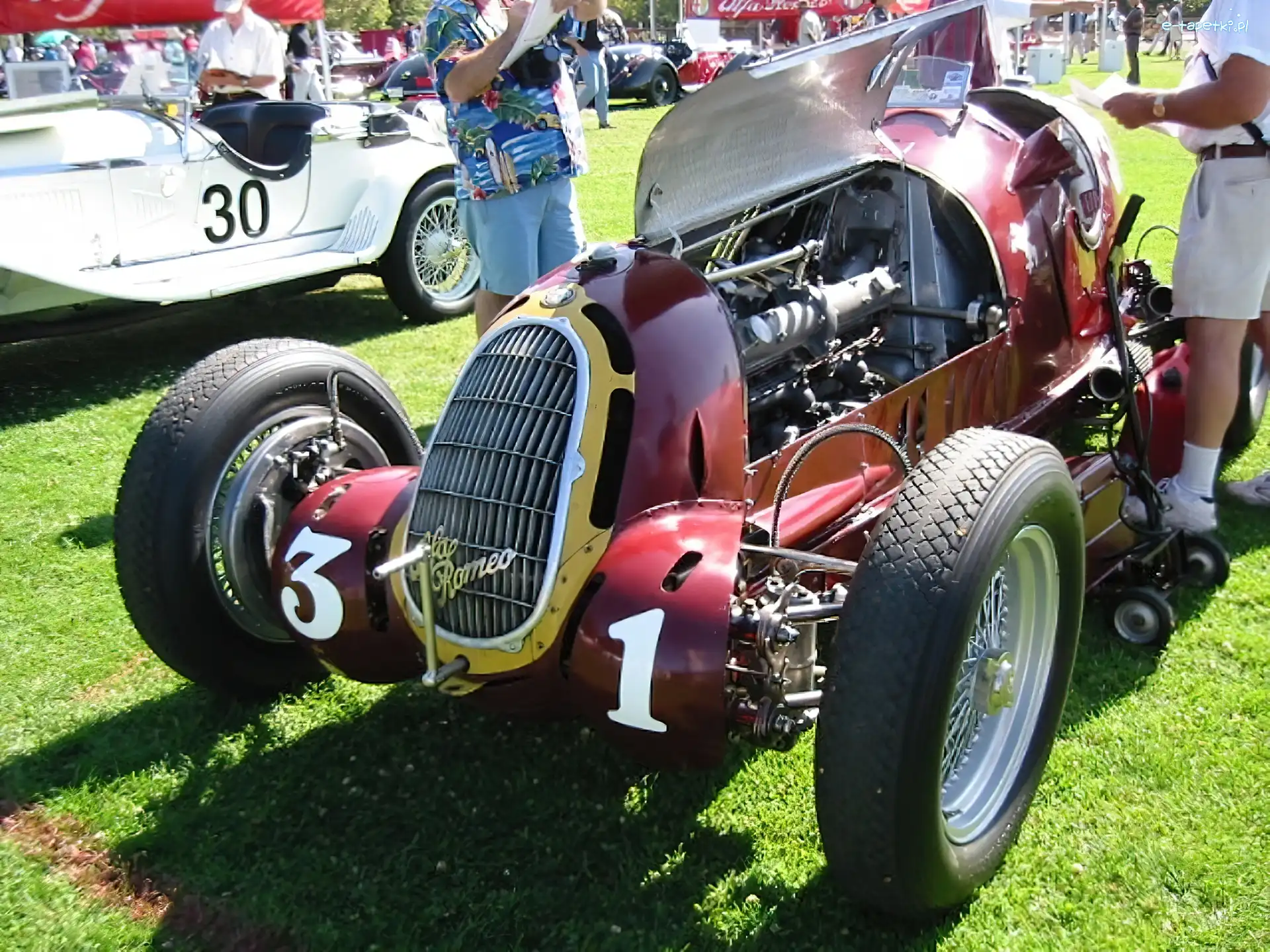 Alfa Romeo, silnik , koła , maska, opony