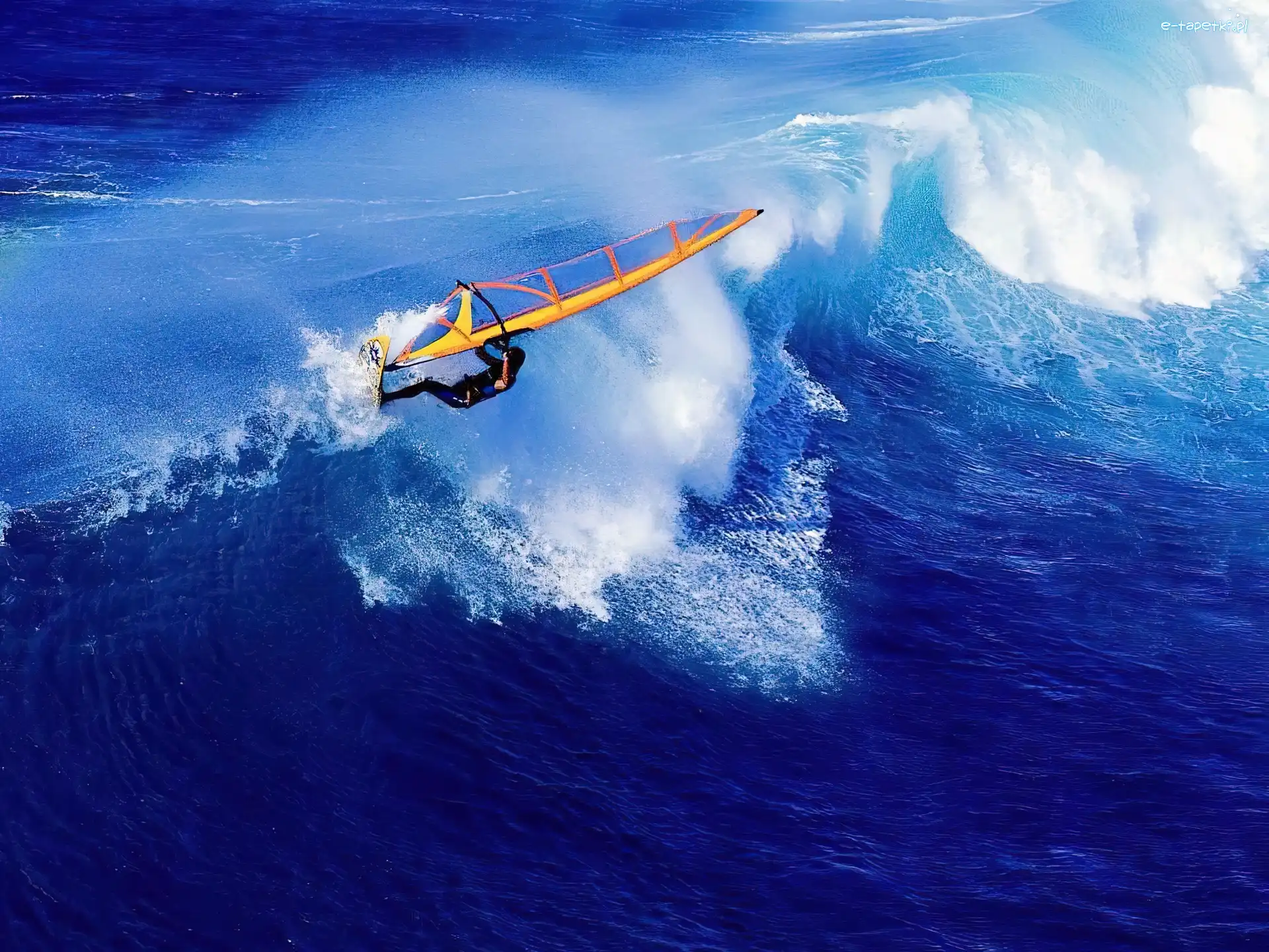 żółty żagiel, Windsurfing
