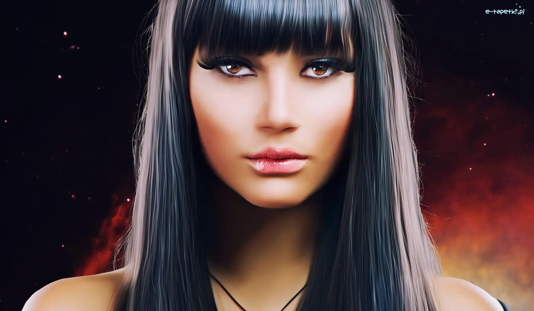 Brunetka, Kobieta, Grafika