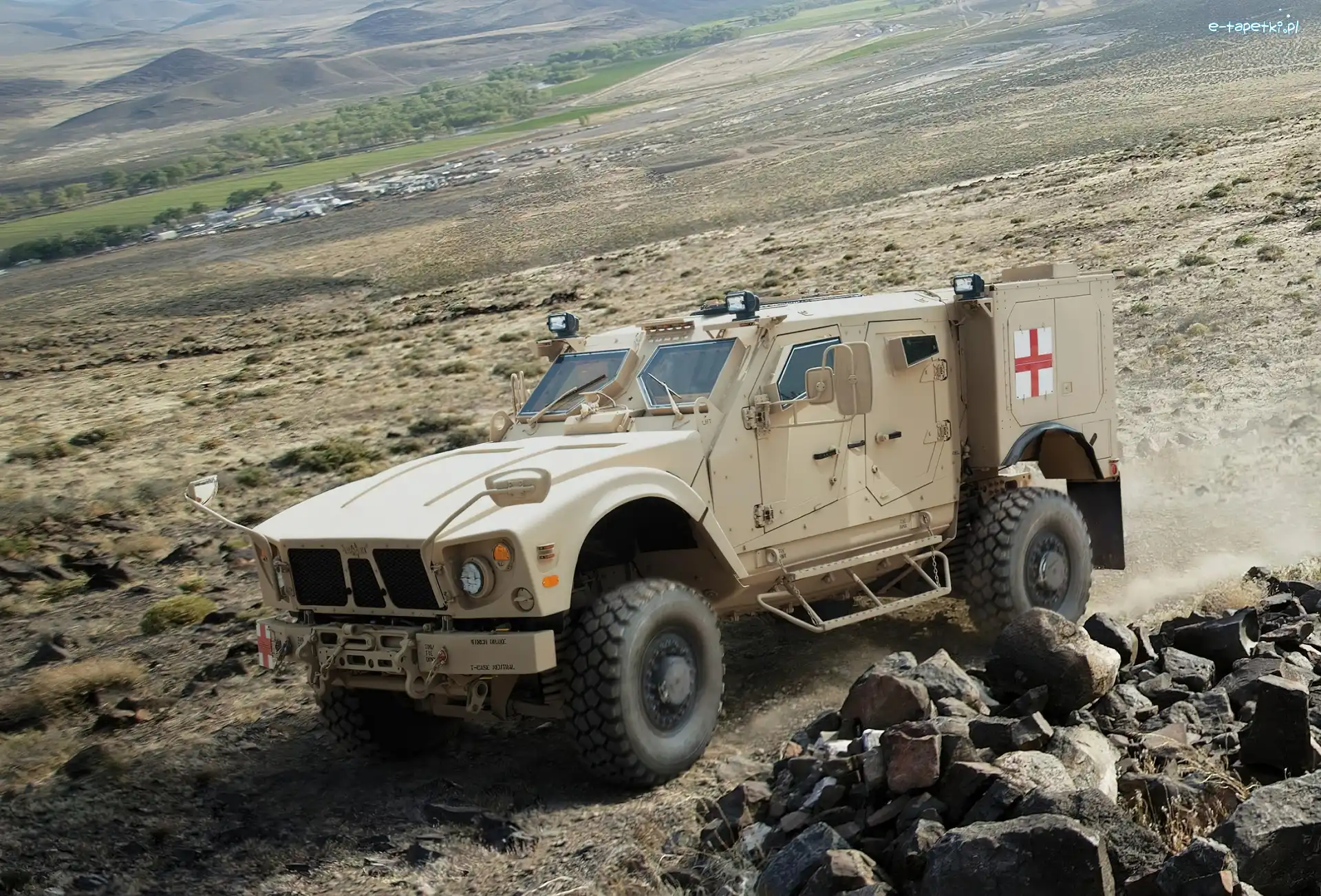 Karetka, Oshkosh, Wojskowa, Kamienie, M-ATV