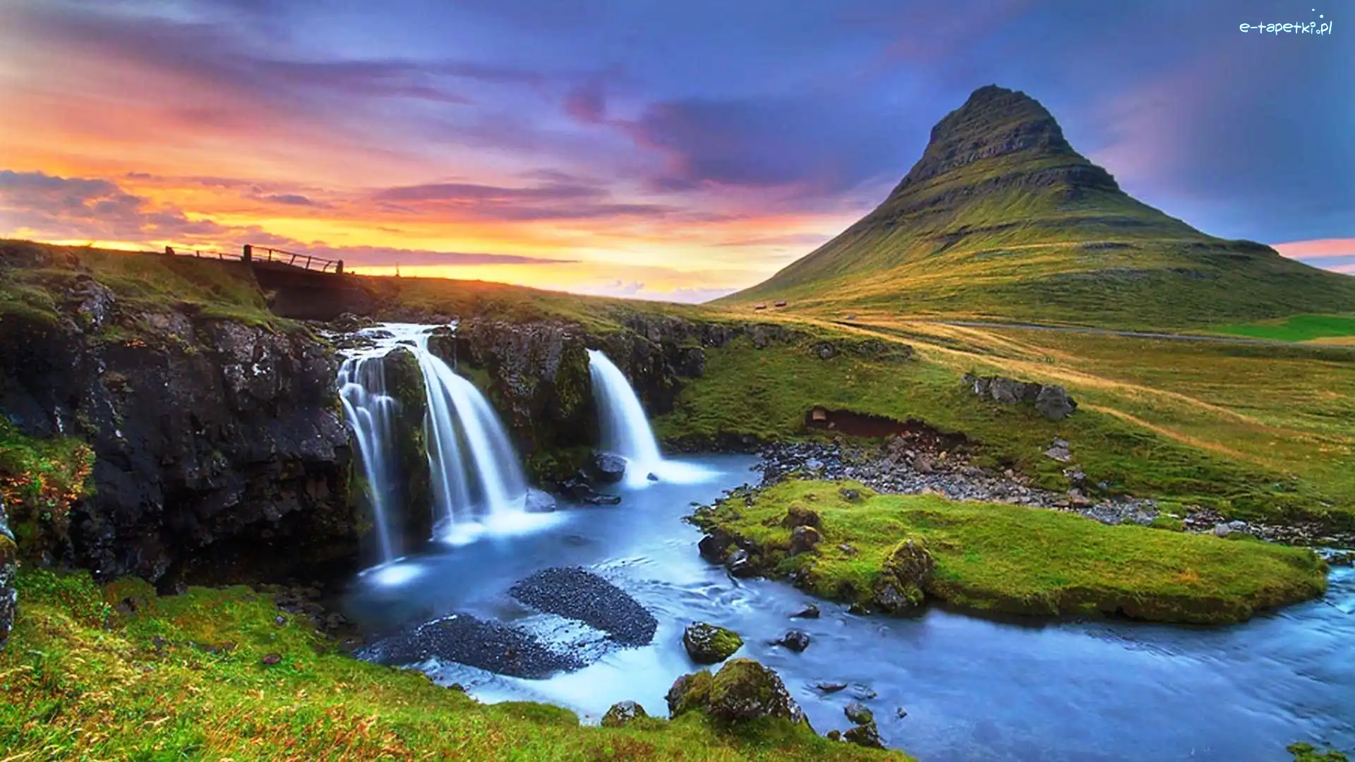 Islandia, Wodospad, Góra Kirkjufell