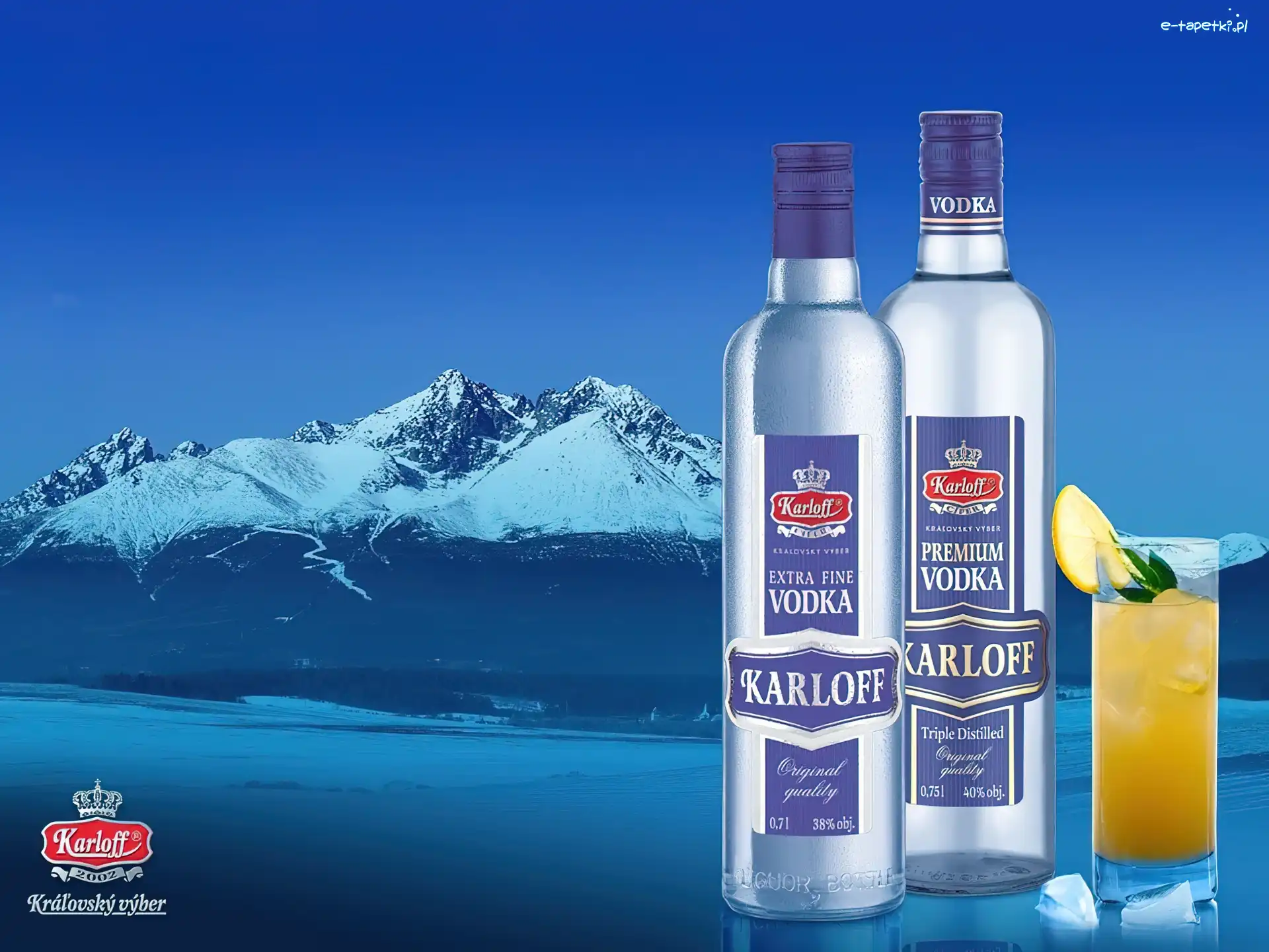 góry, drink, Vodka