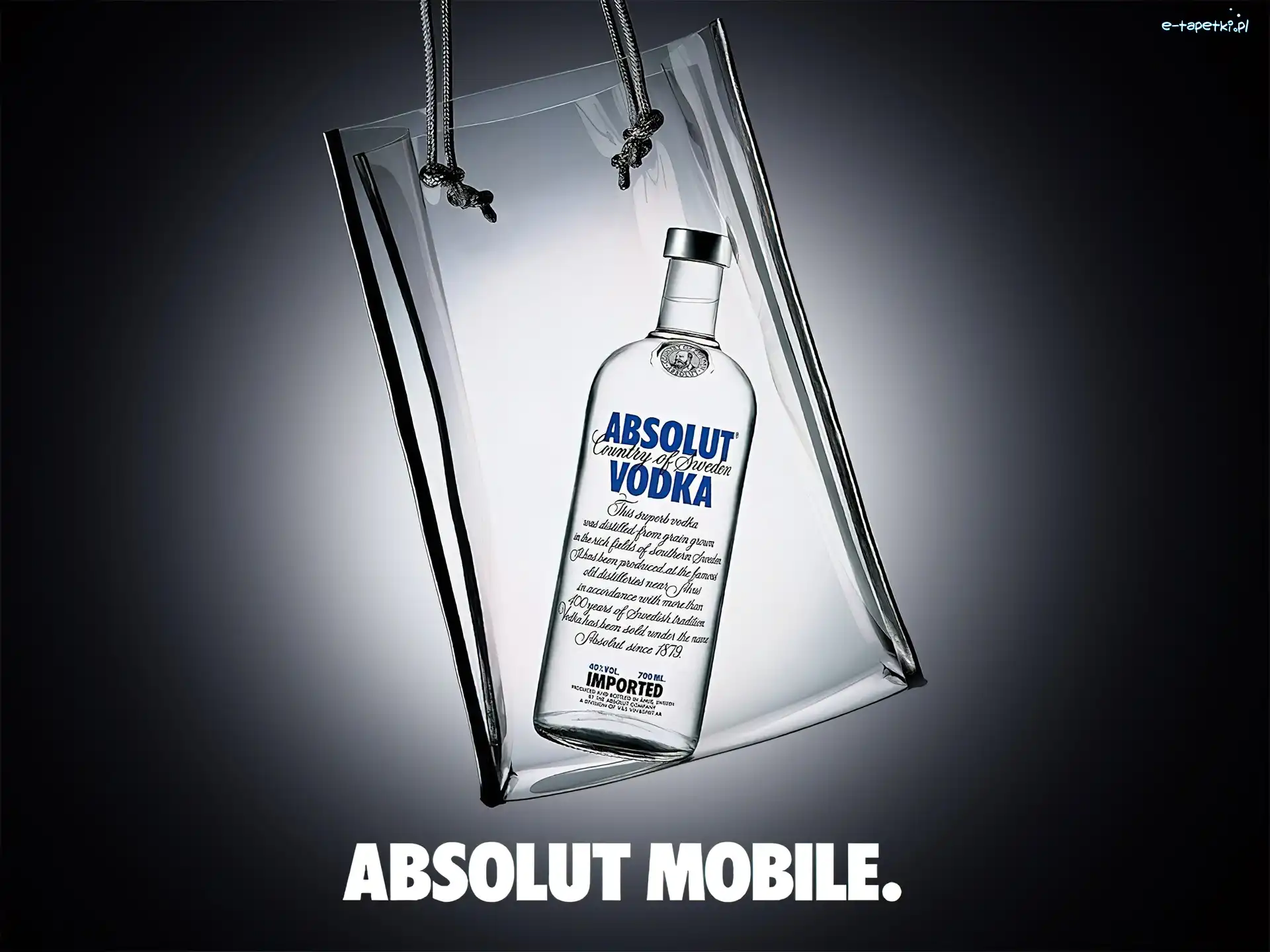 butelka, Absolut, Vodka