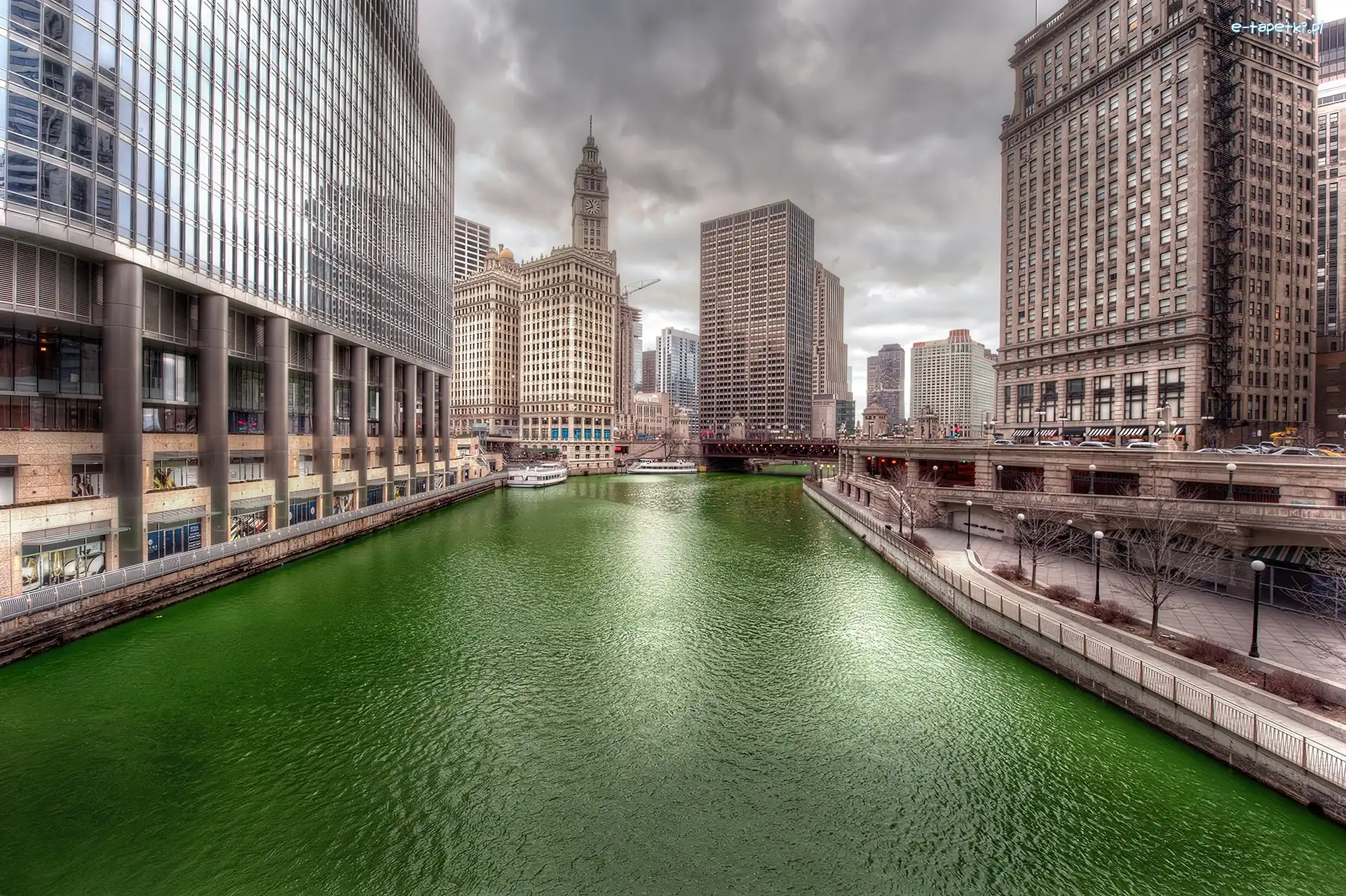 Chicago, Rzeka, Domy, Miasto