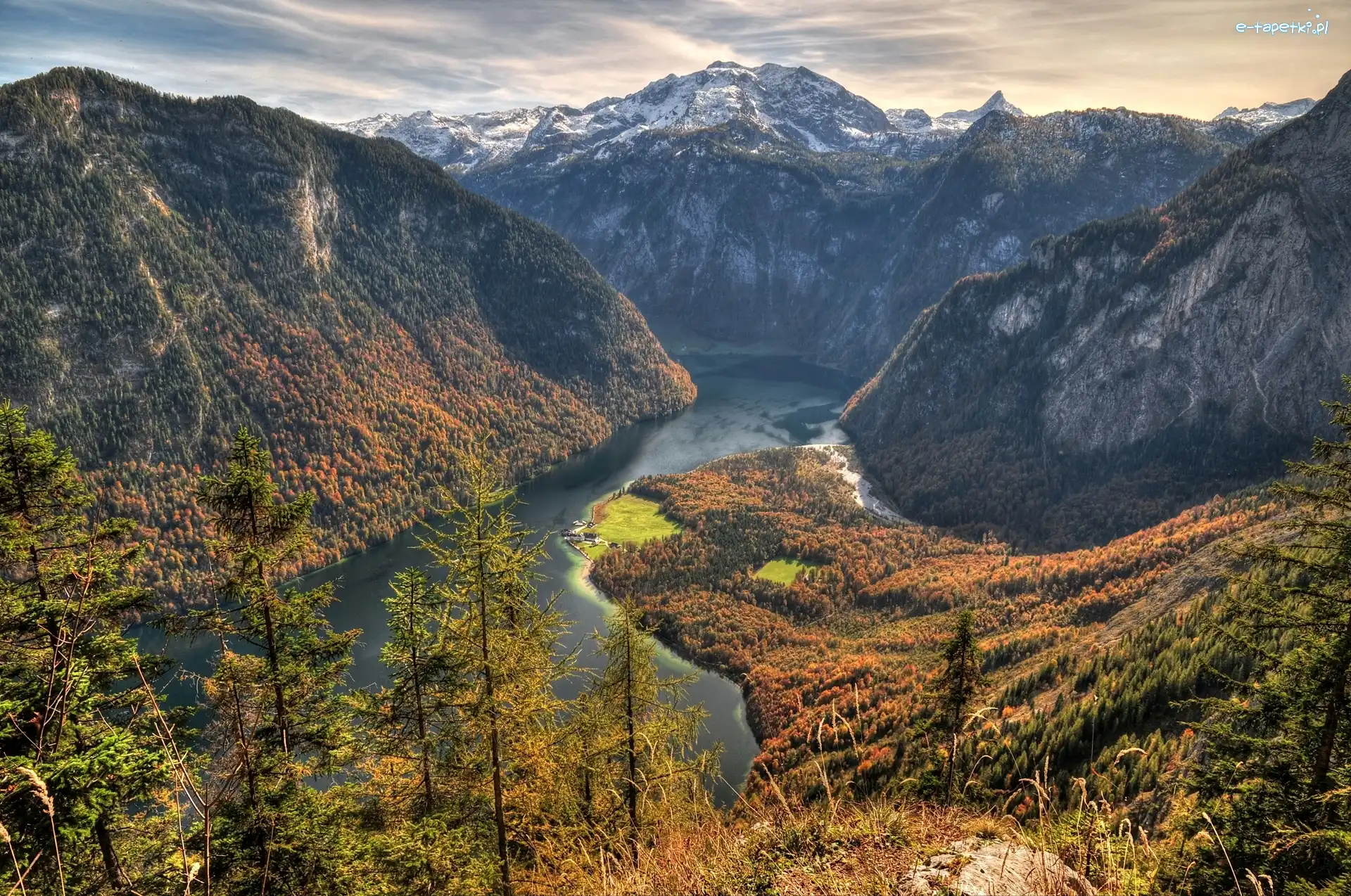 Drzewa, Jezioro, Góry