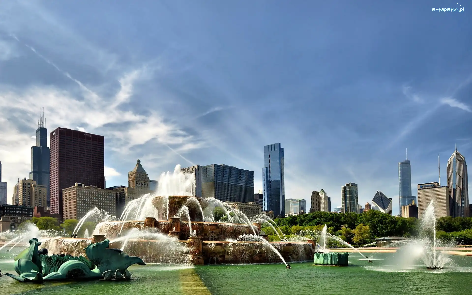 Miasto, USA, Chicago, Fontanny