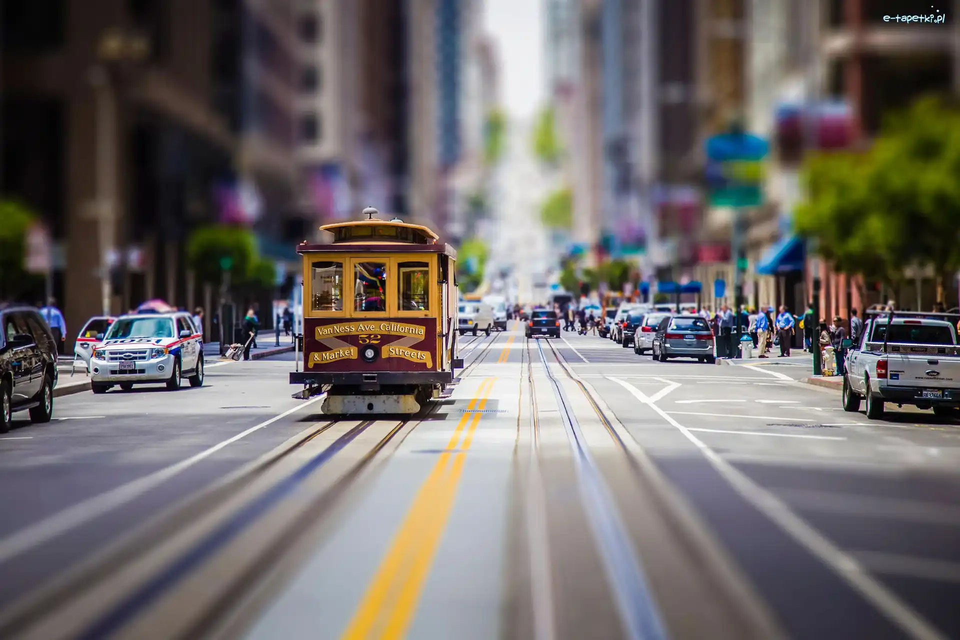 USA, Ulica, Tramwaj, San Francisco