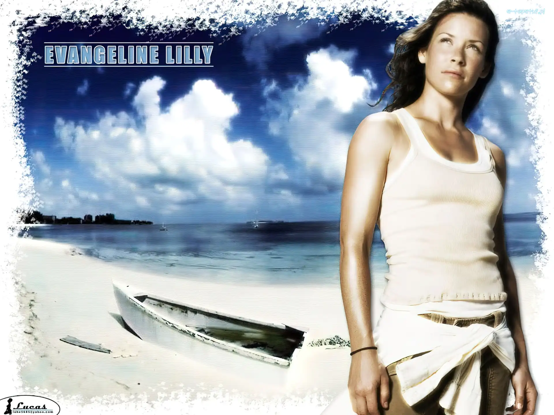 plarza, łódka, Evangeline Lilly