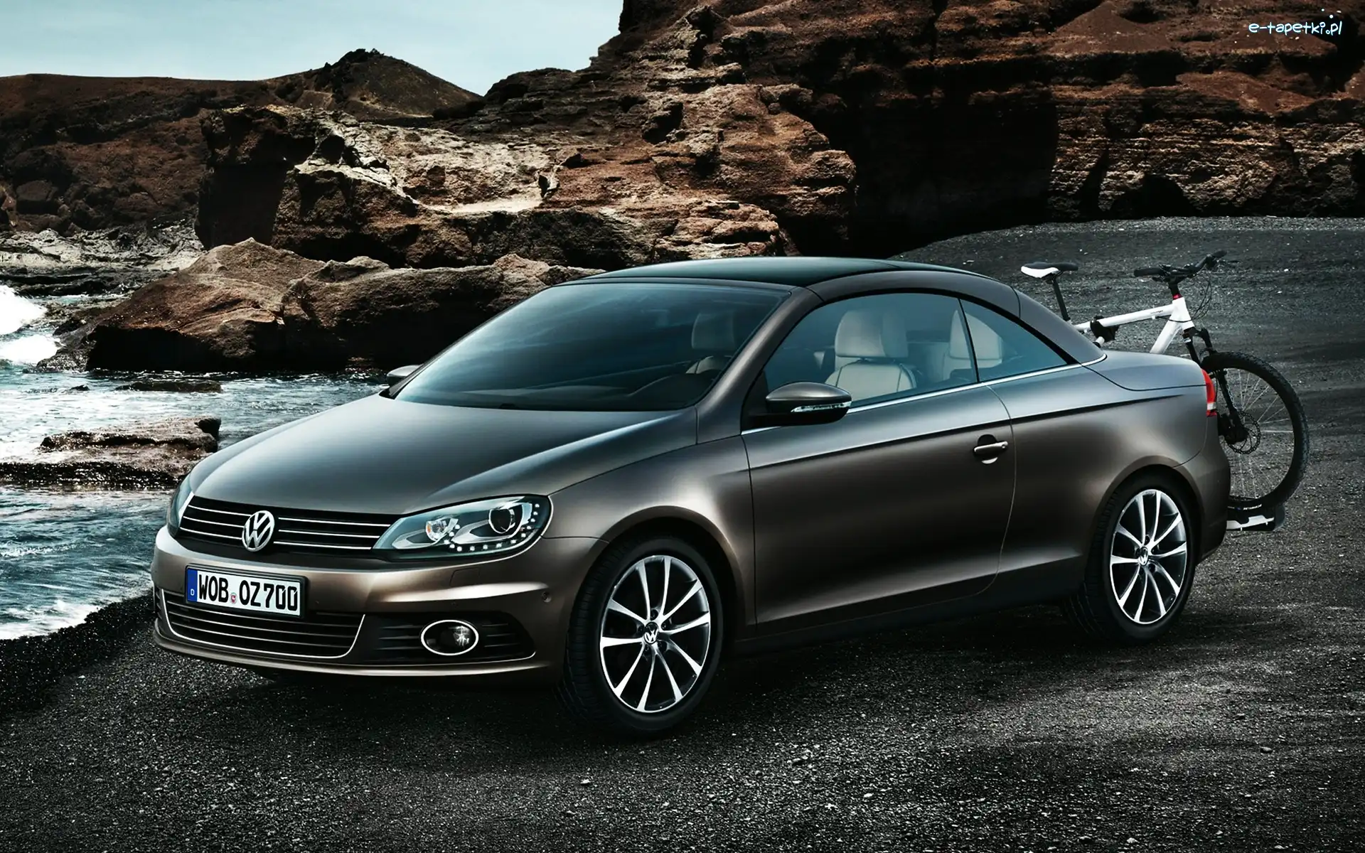 Rower, Skały, Wybrzeże, Volkswagen