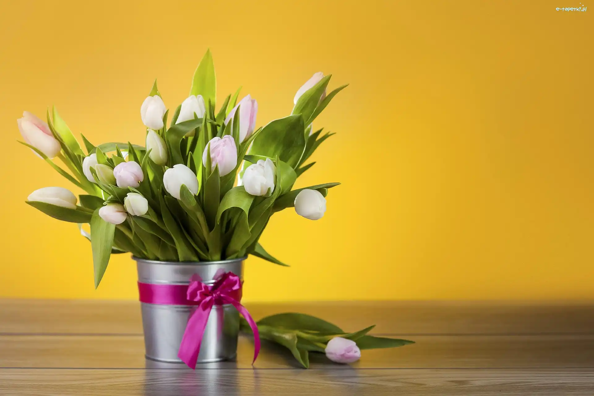 Bukiet, Wazon, Tulipany