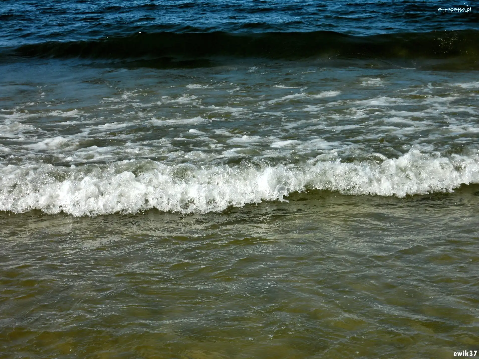 Fala, Spieniona, Morze