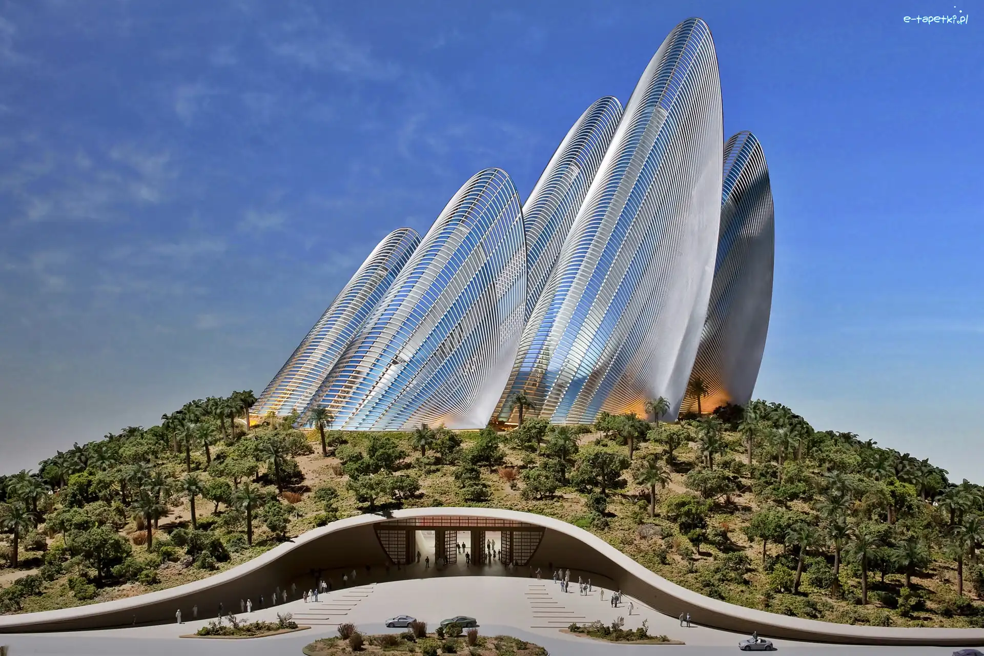 Zjednoczone Emiraty Arabskie, Narodowe Muzeum Zayed, Abu Dhabi, Wzgórze, Skrzydła