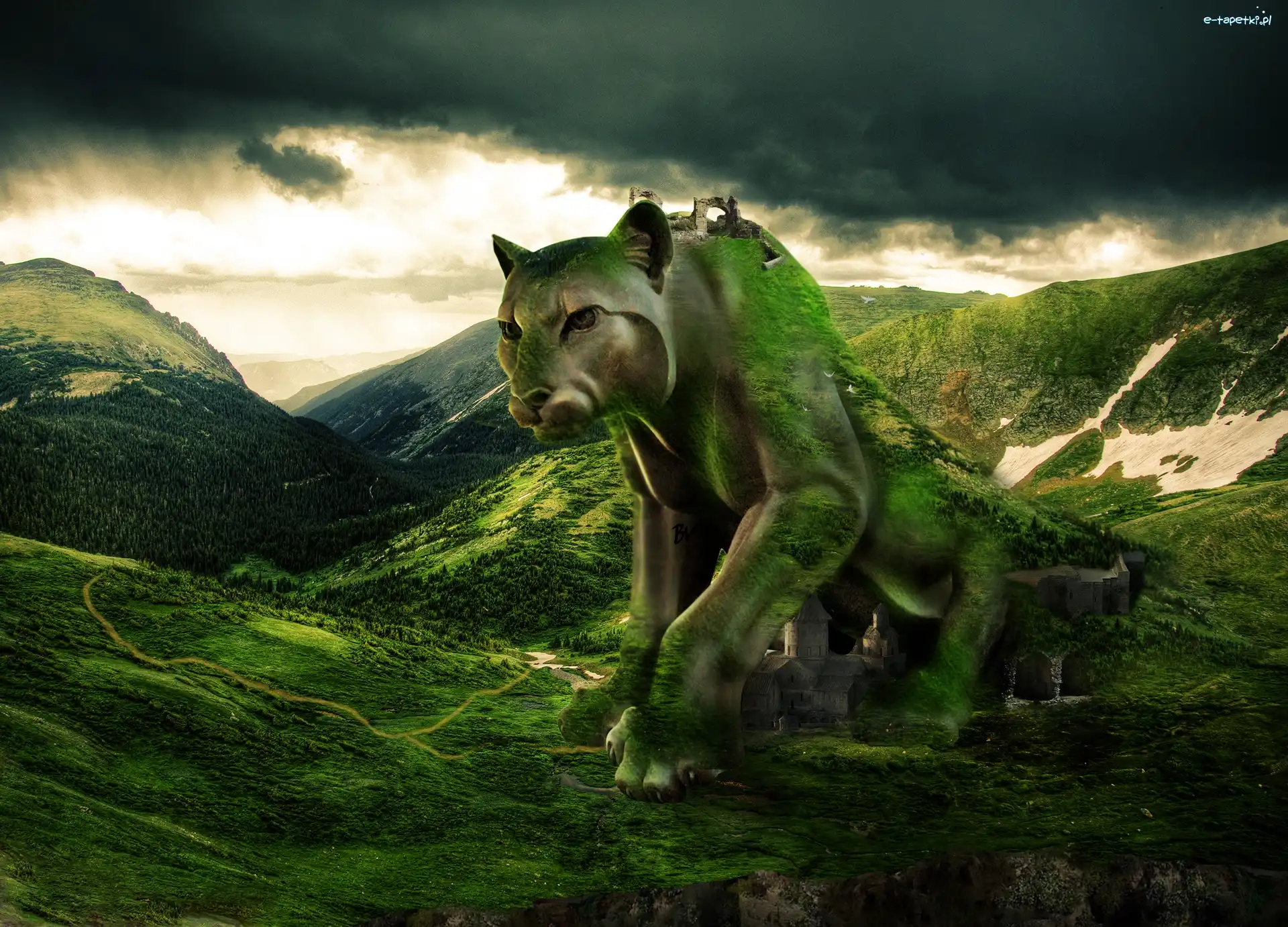Zieleń, Góry, Fantasy