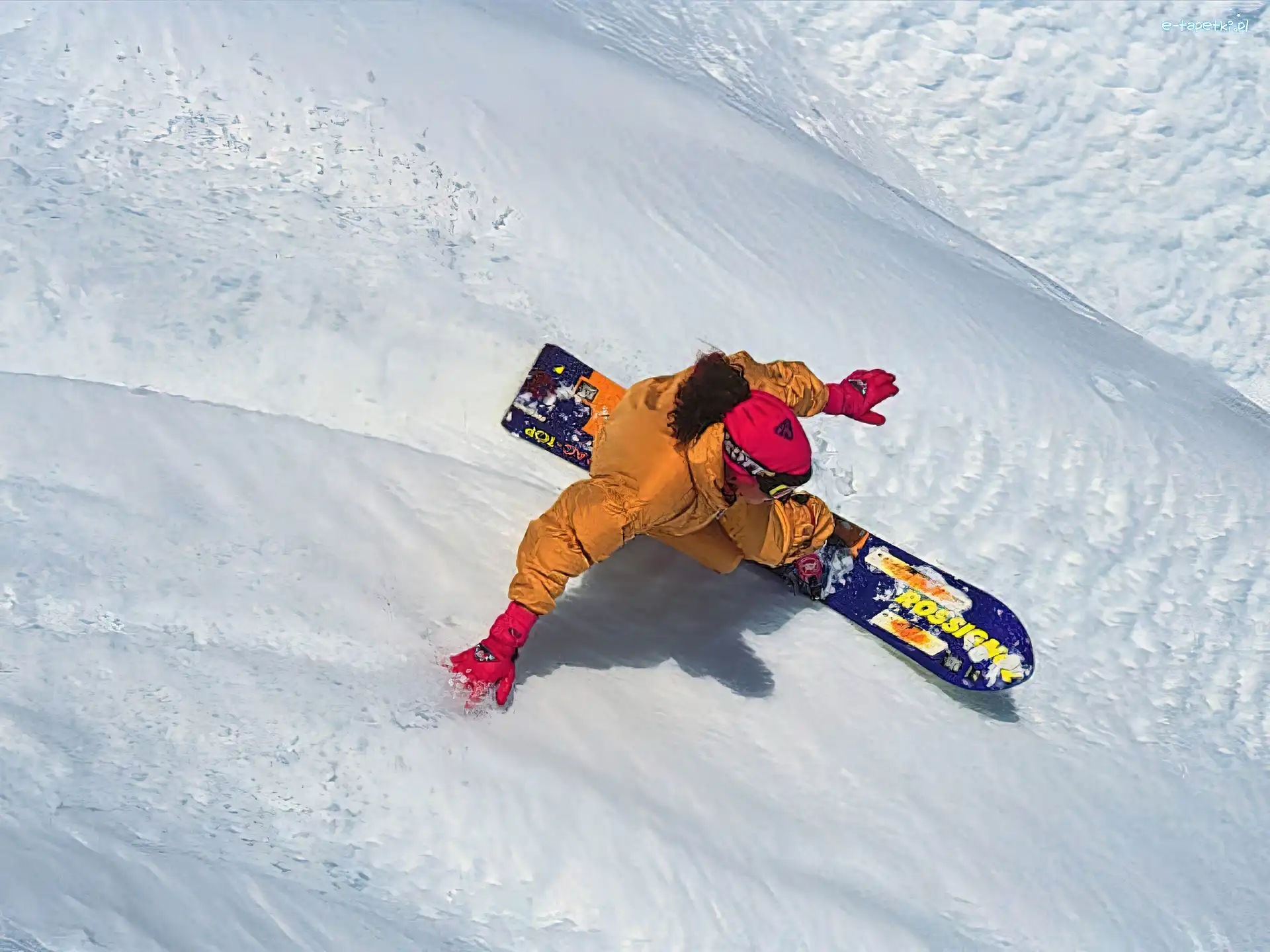deska , zima, śnieg, Snowbording