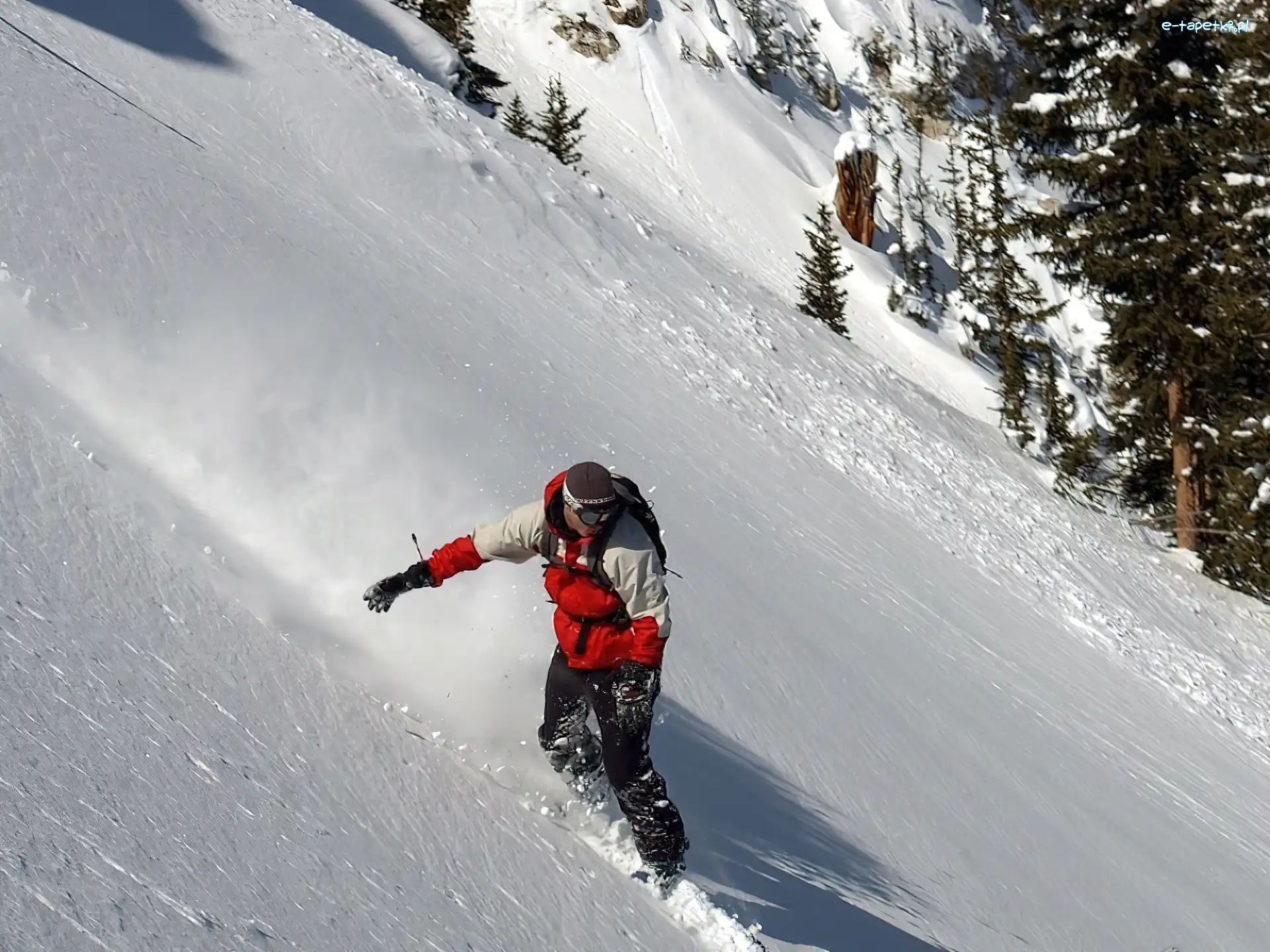 śnieg, deska , Snowbording
