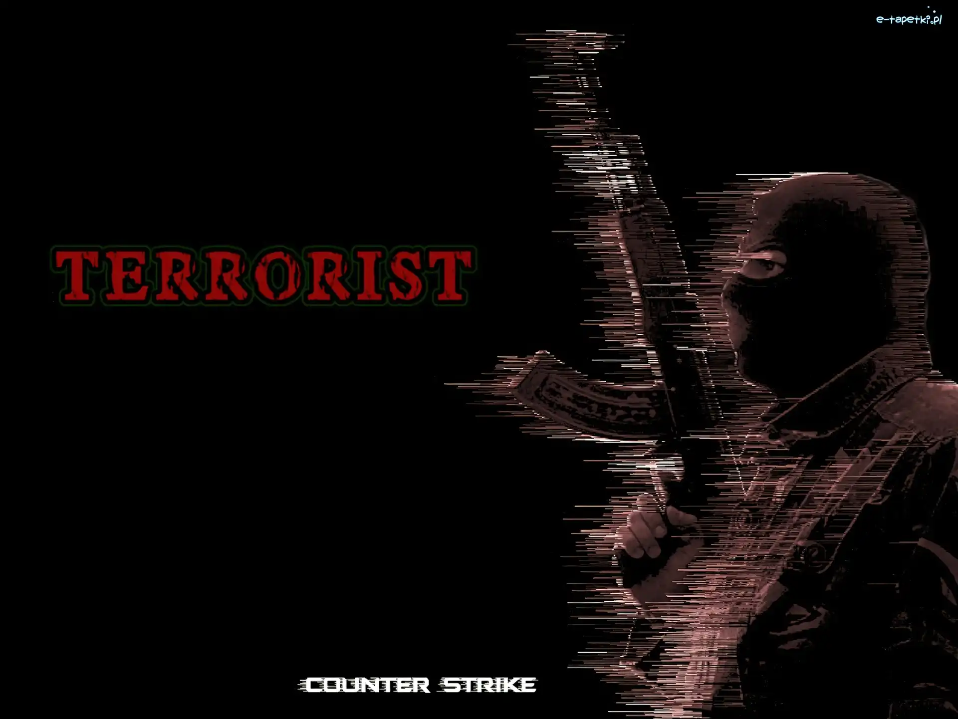terrorysta, broń, ak 47, counter strike, gra