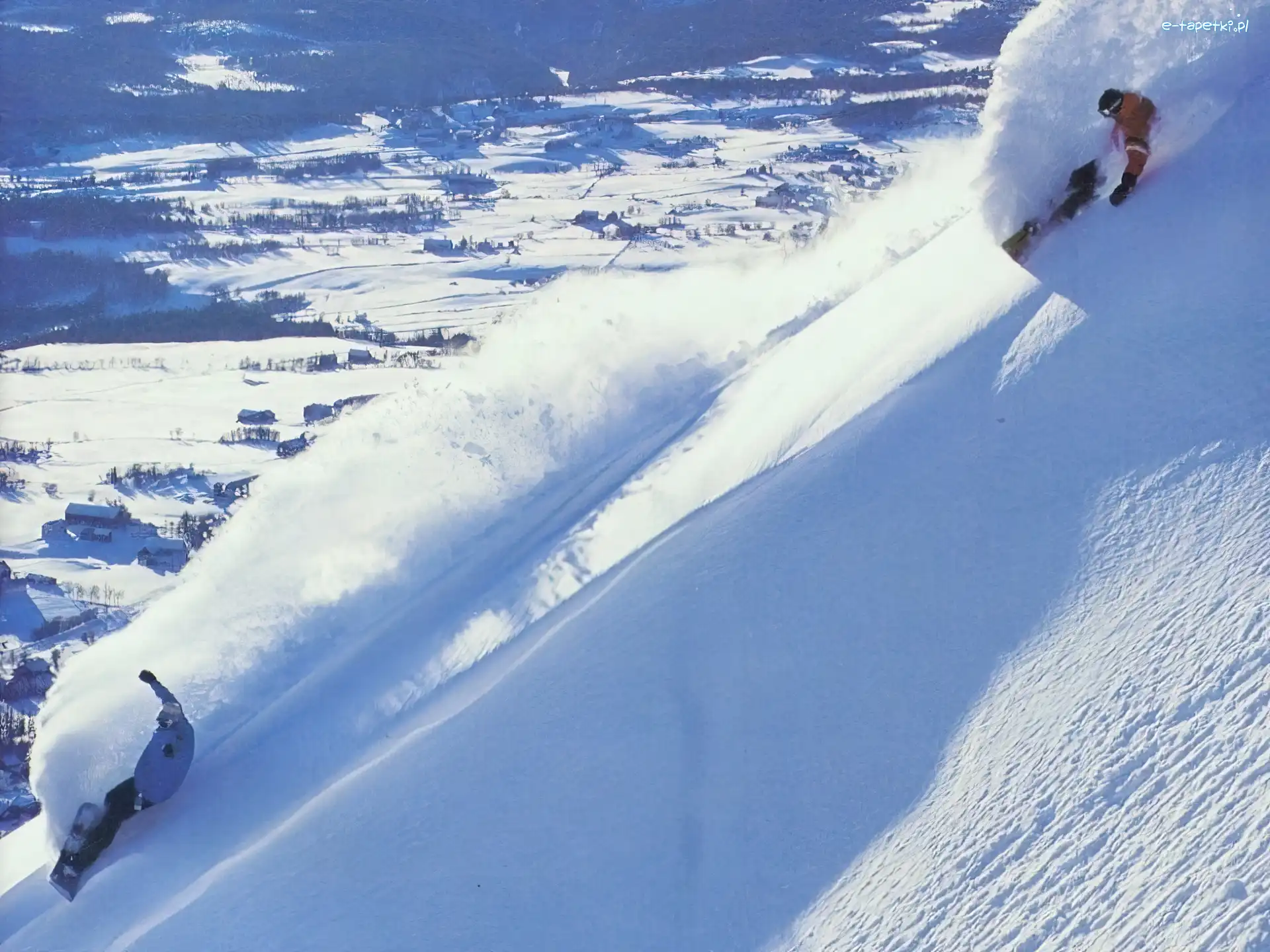 śnieg, deska , Snowbording