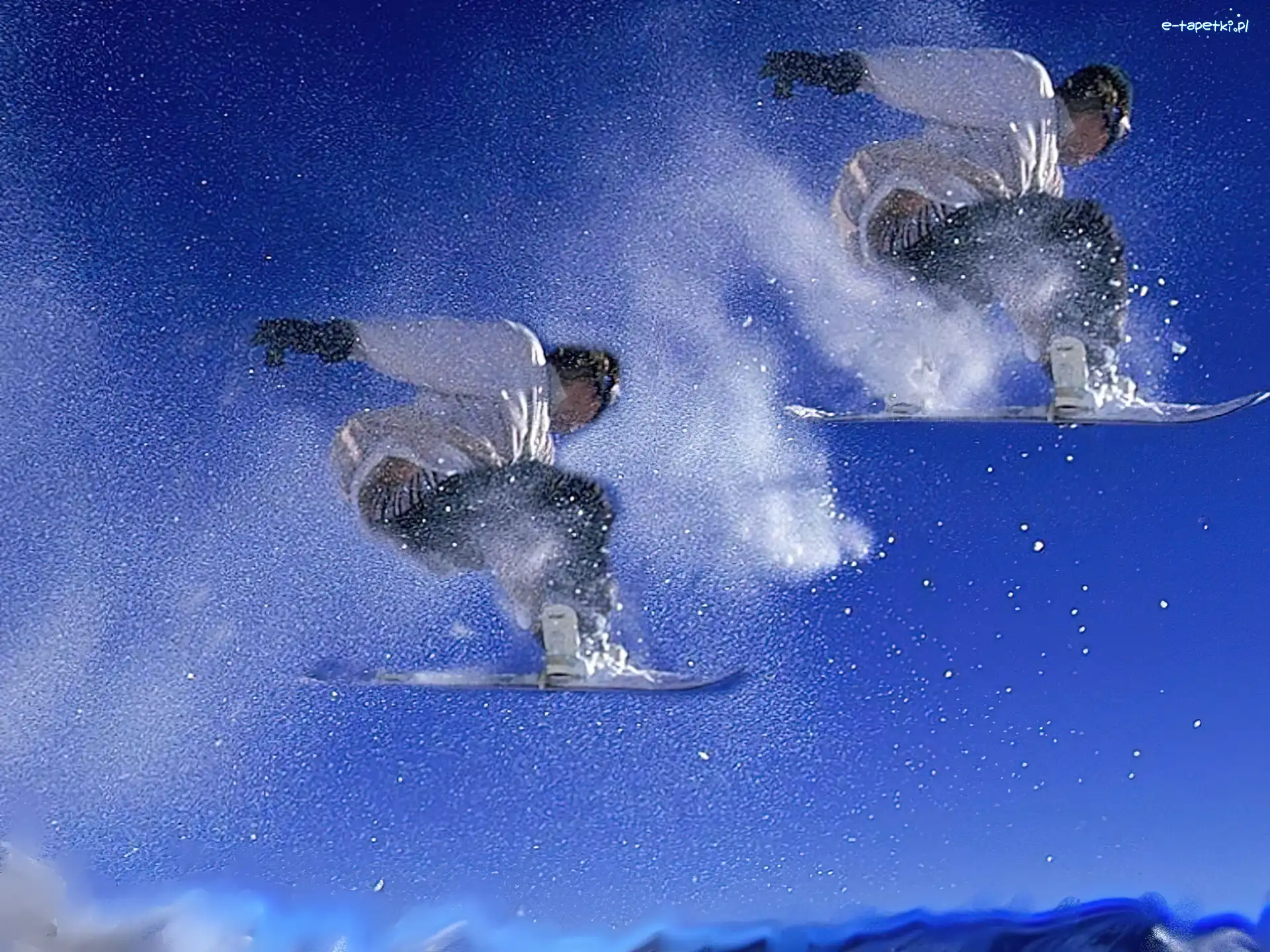 snowboardzista, deska, Snowbording