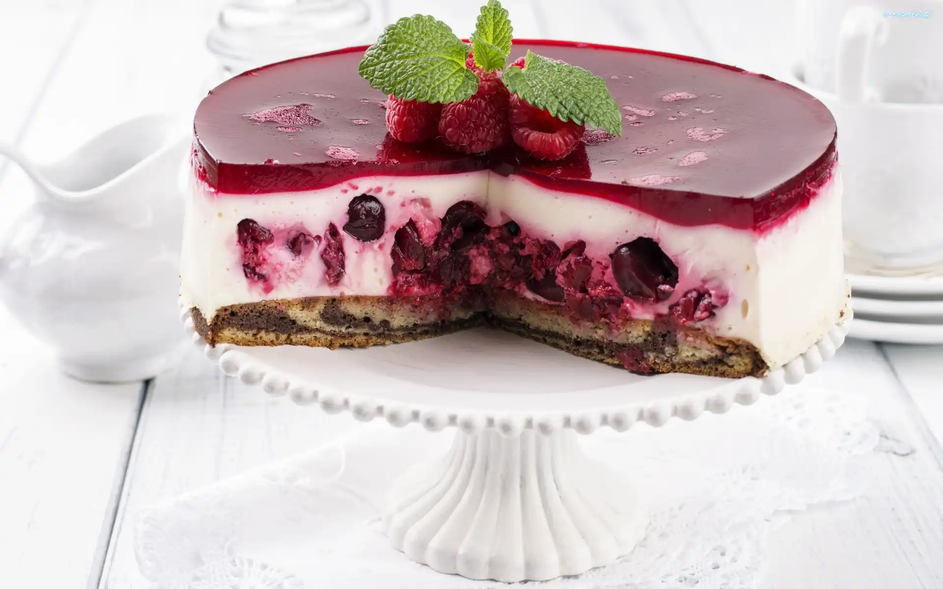 Wisniowy, Tort, Wypieki