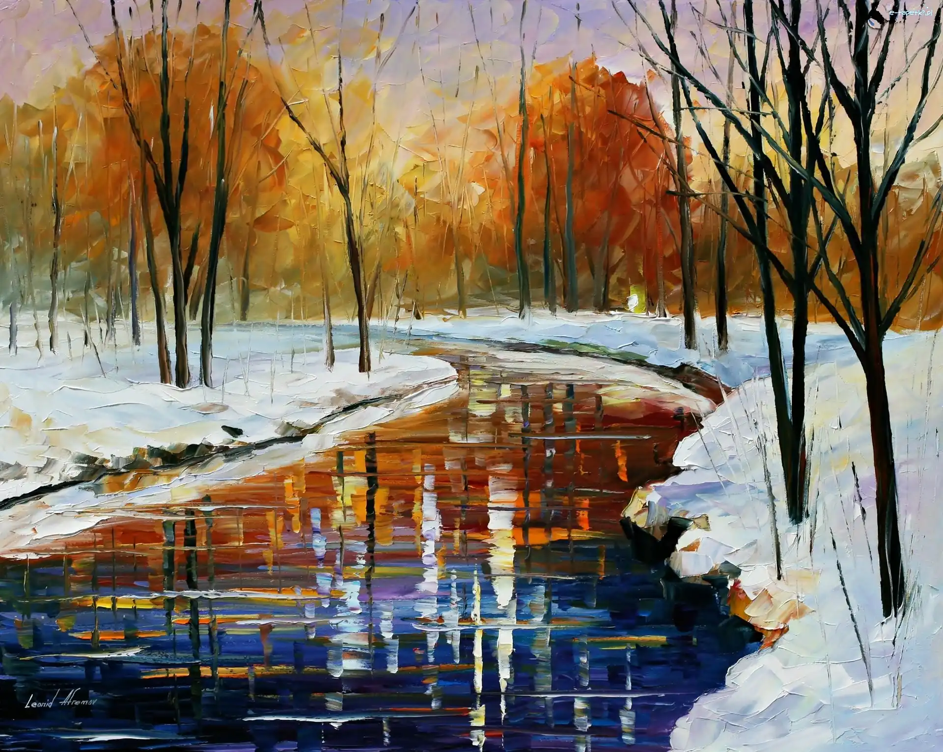 Afremov, Rzeka, Drzewa, Leonid
