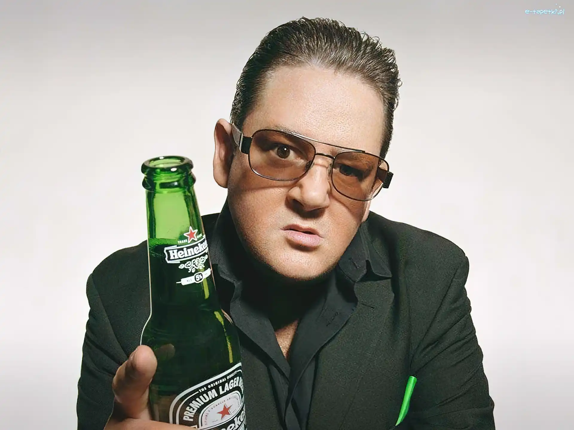 mężczyzna, Heineken, Piwo