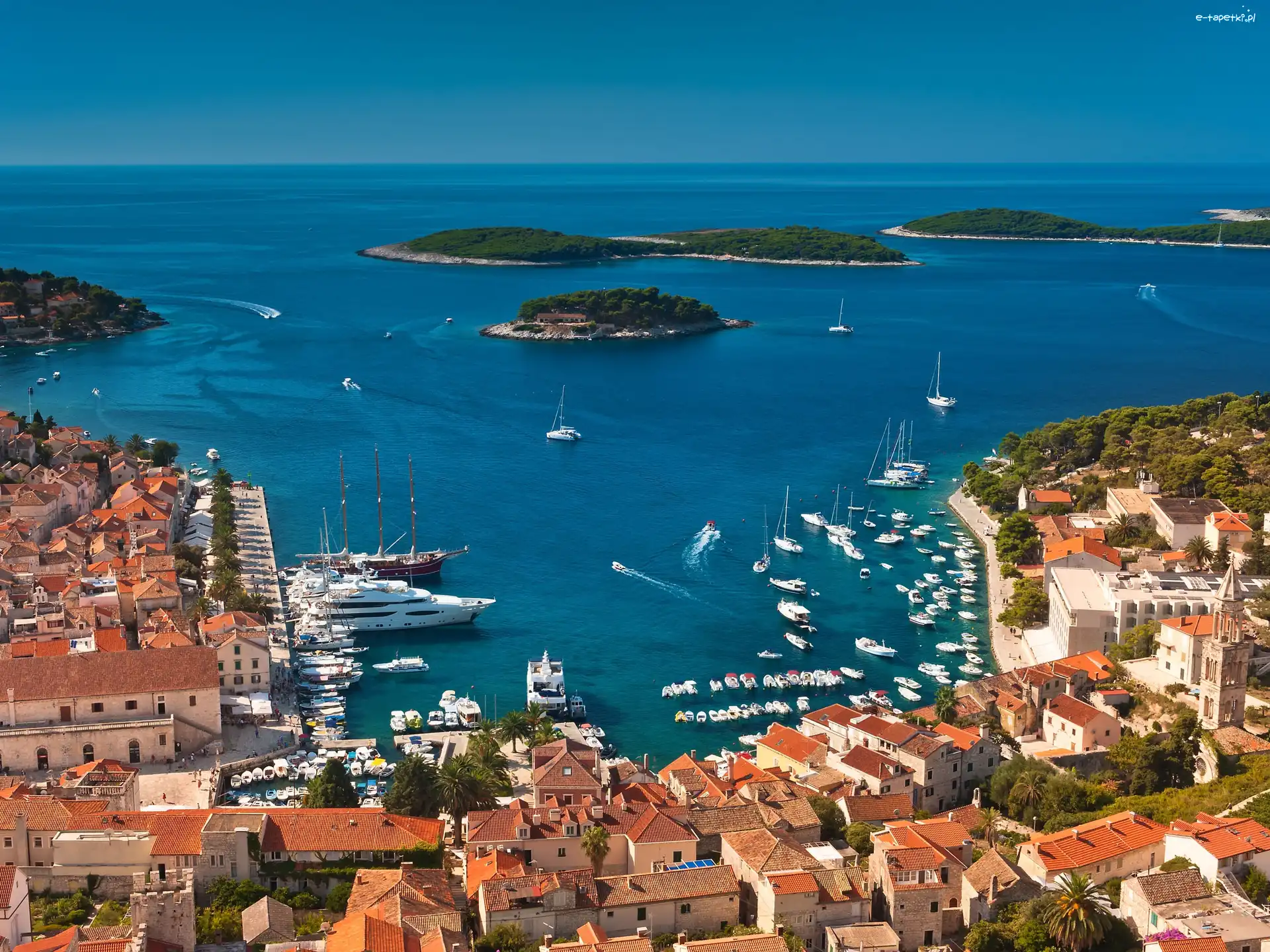 Chorwacja, Hvar, Adriatyk, Wyspy, Panorama