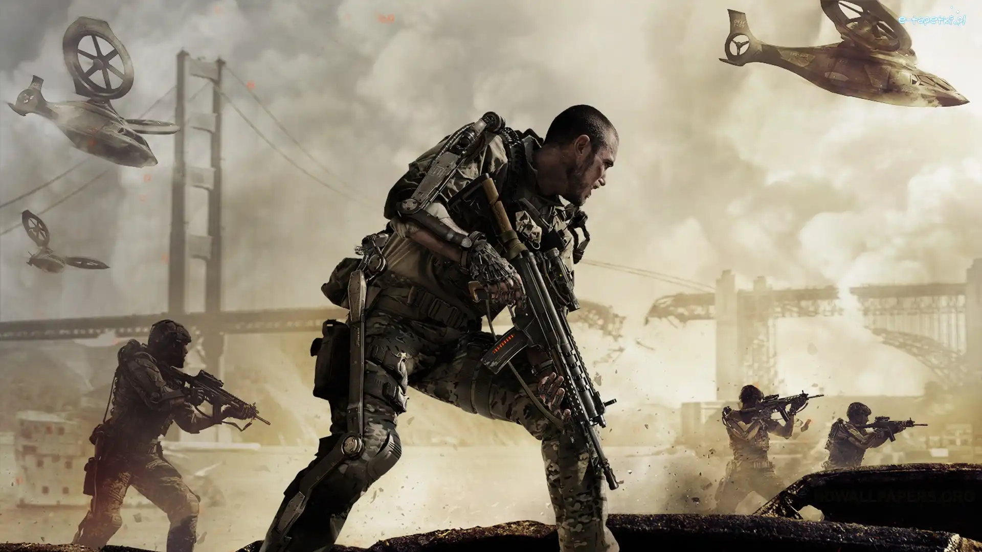 Advanced warfare, Walka, Zołnierz, Call of Duty