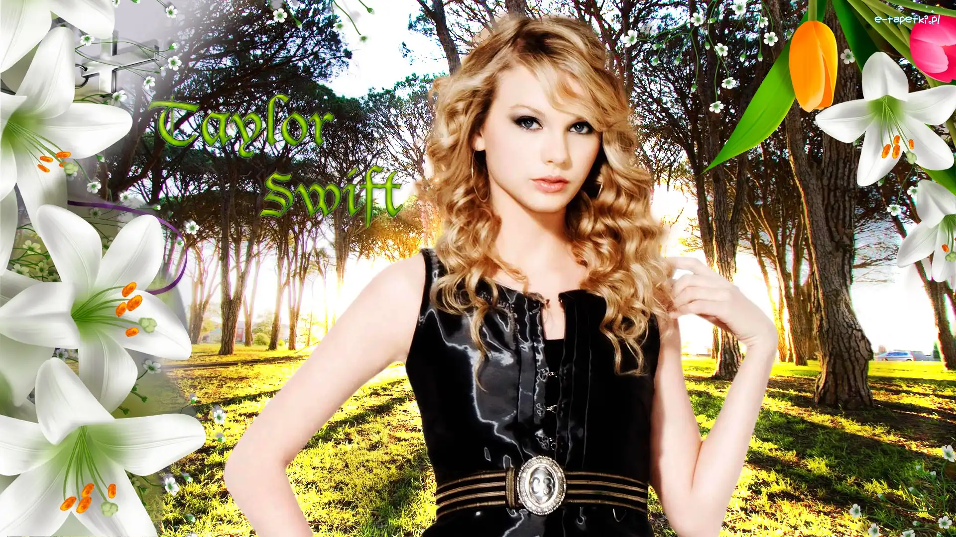 Napis, Kwiaty, Taylor Swift