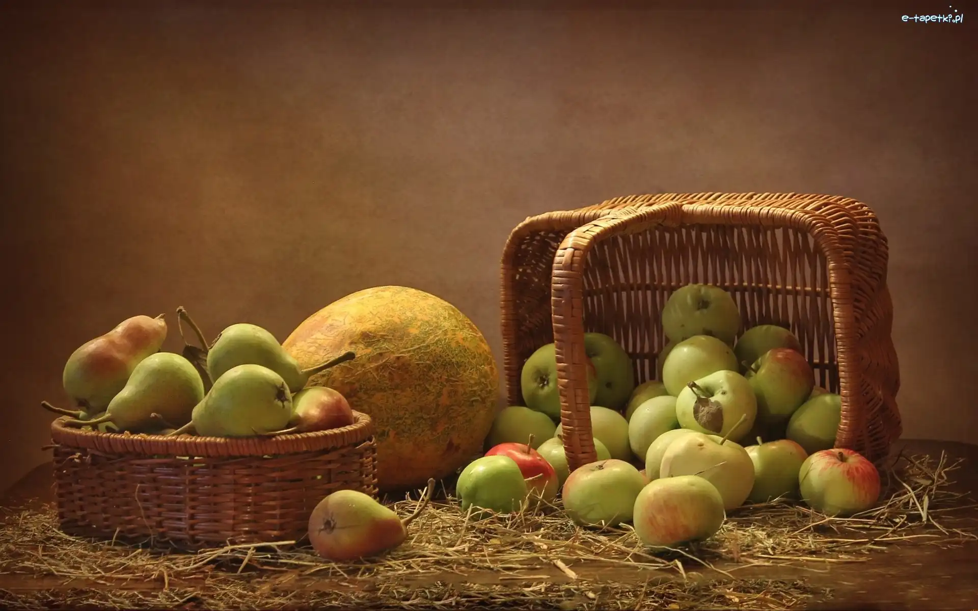 Jablka, Melon, Gruszki, Owoce