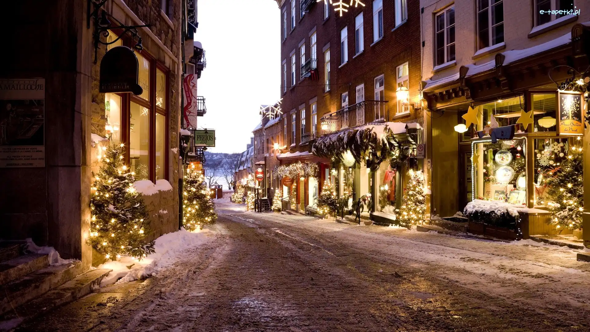 Kanada, Quebec, Miasto Nocą